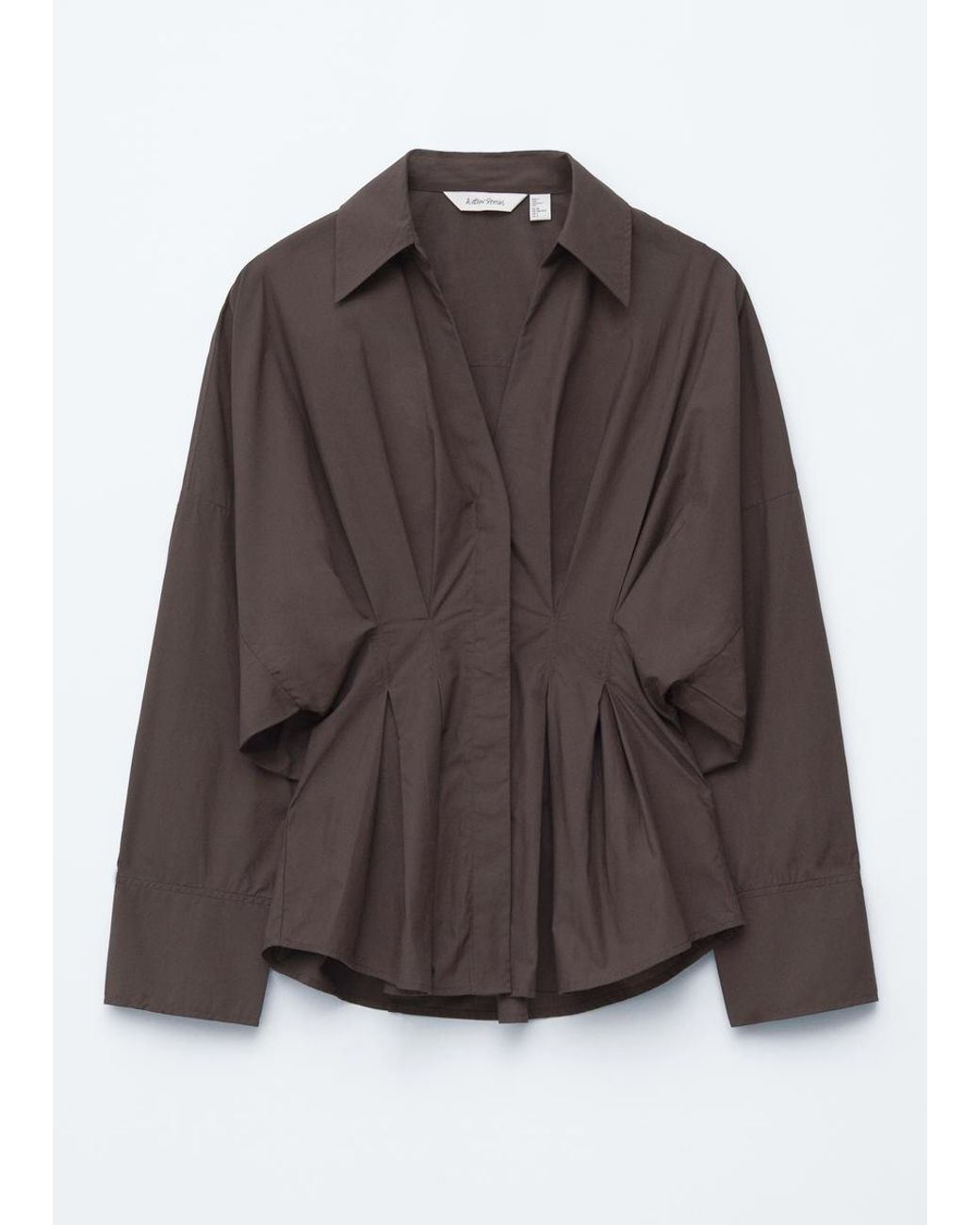 & Other Stories Black Fitted-Waist Shirt