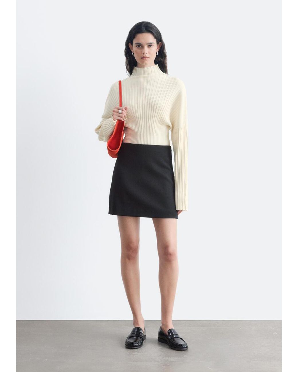 & Other Stories White Mini Skirt