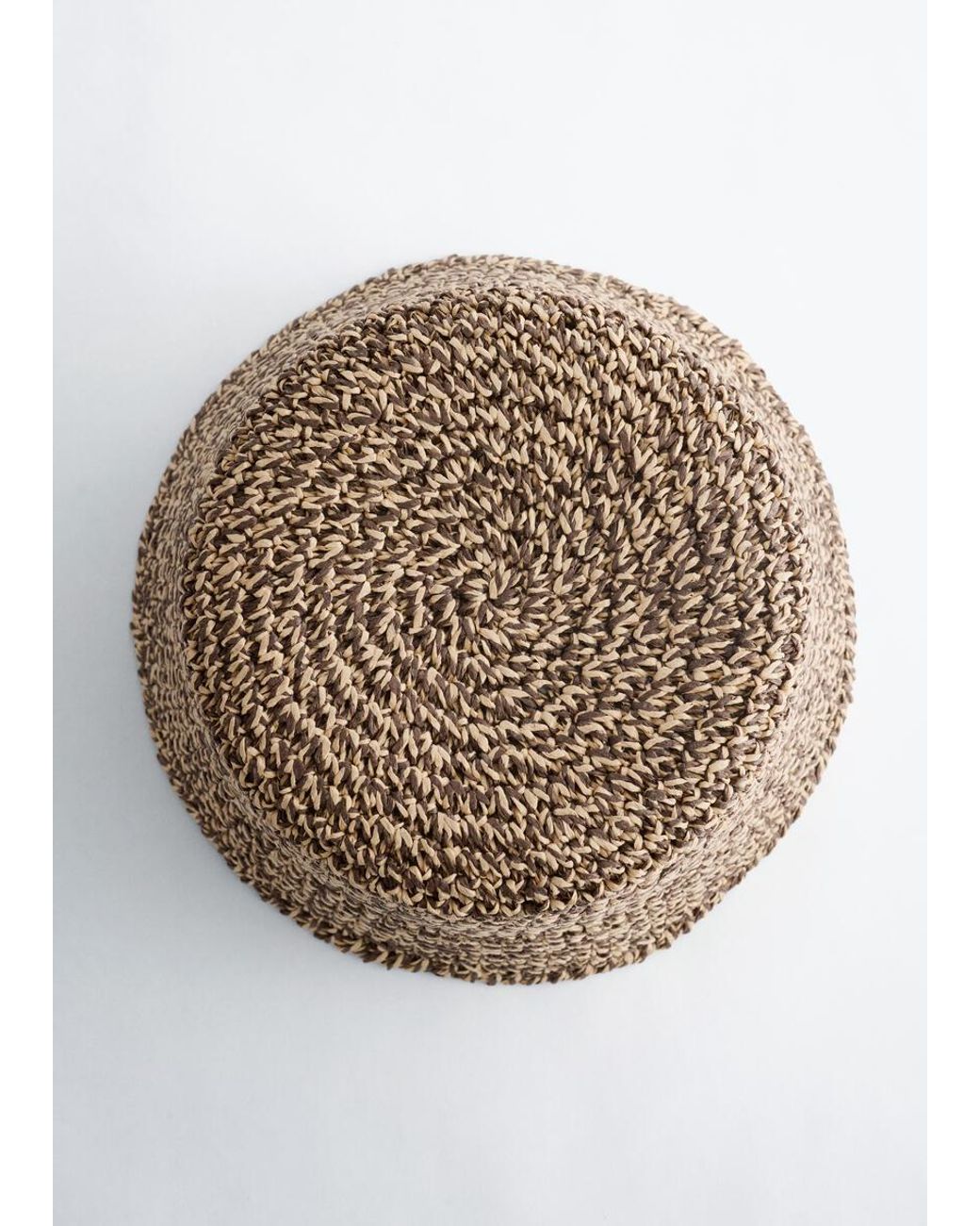& Other Stories Brown Woven Straw Hat