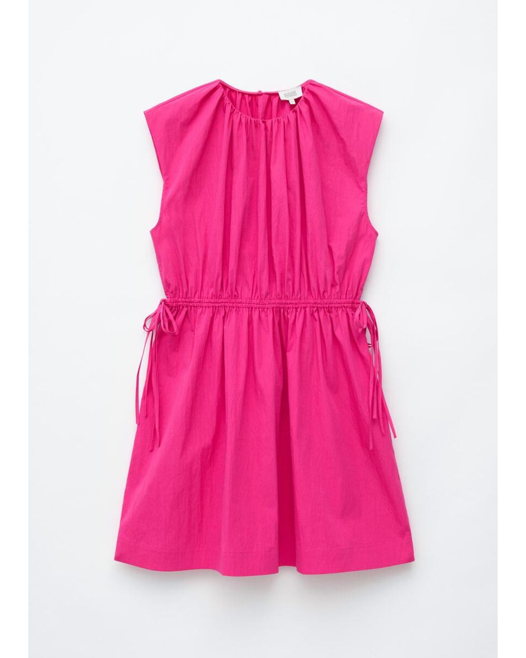 & Other Stories Pink Drawstring Waist Sleeveless Dress