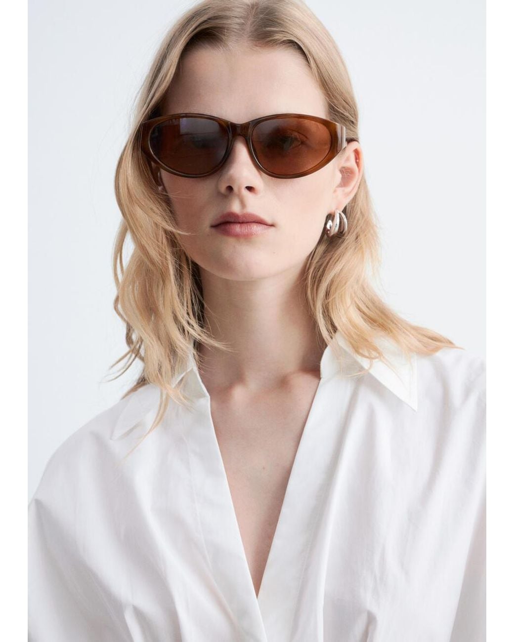 & Other Stories White Fitted-Waist Shirt