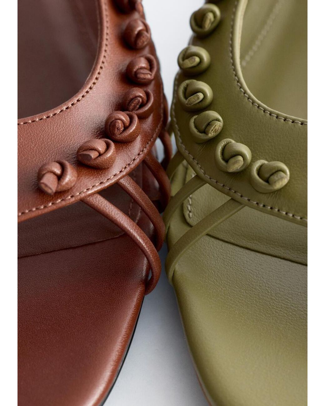 & Other Stories Natural Leather Slingback Sandals