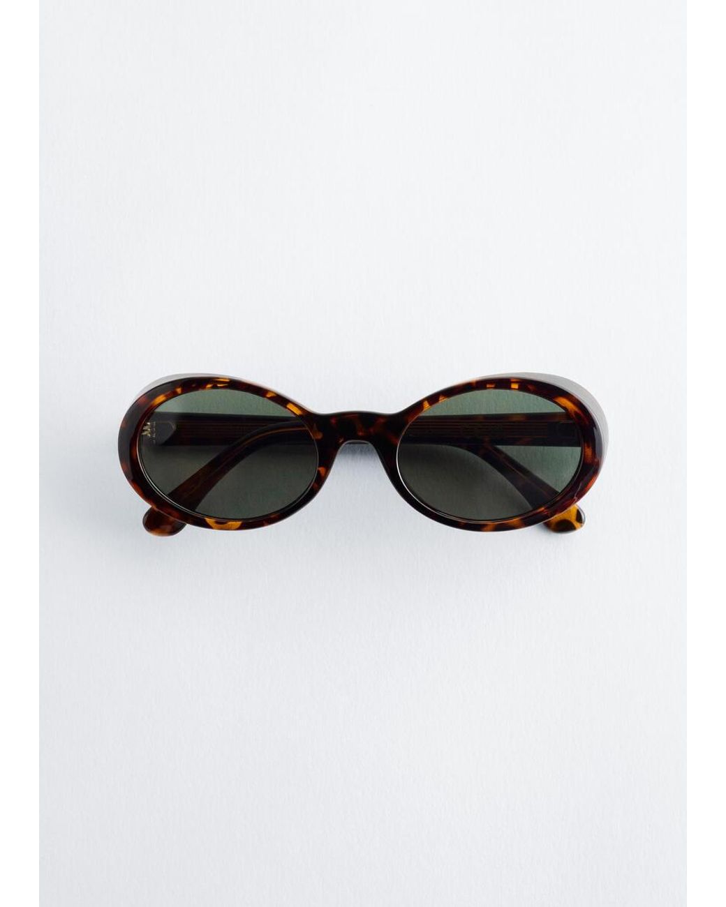 & Other Stories Brown Oval Sunglasses
