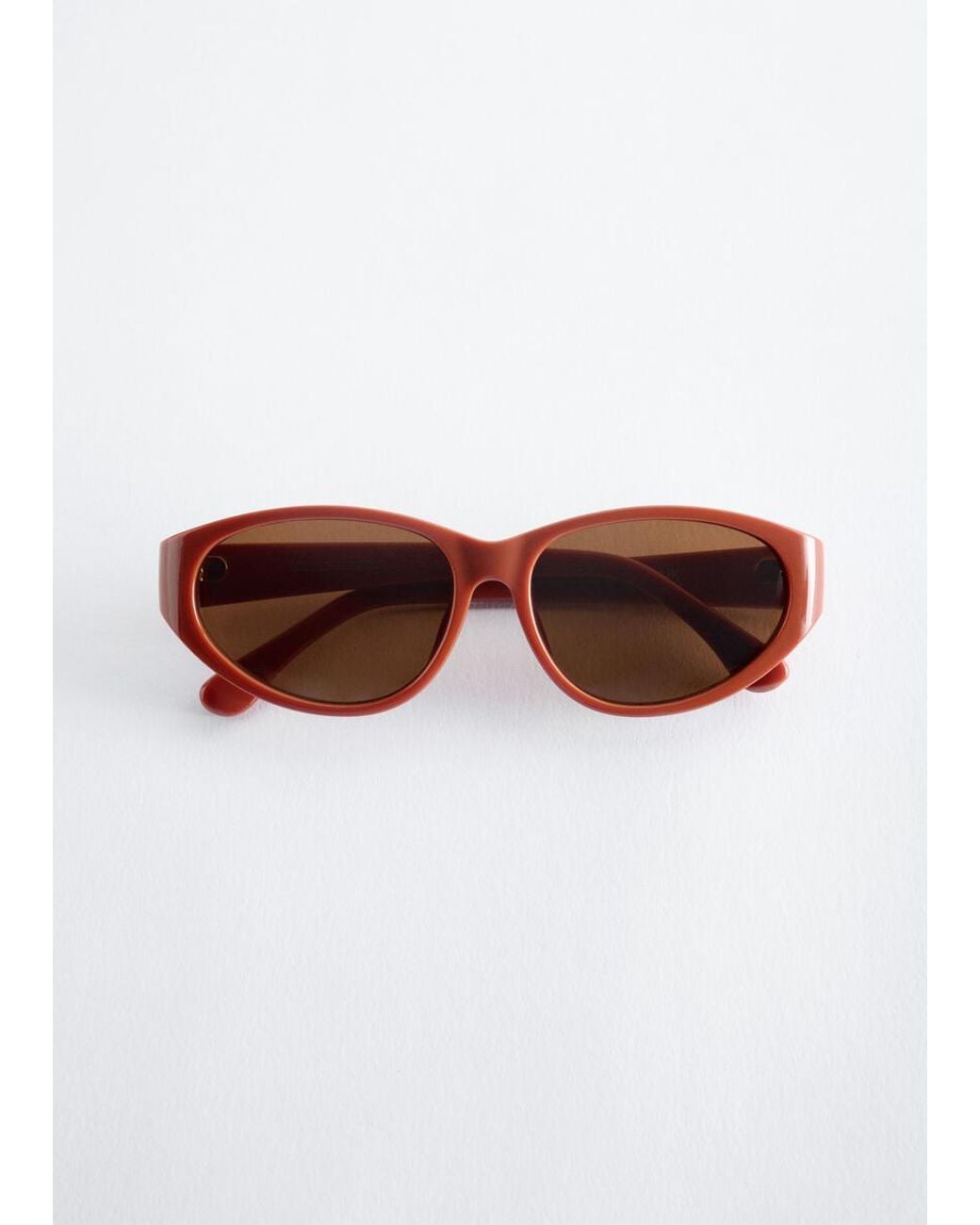 & Other Stories Blue Oval Cat-Eye Sunglasses
