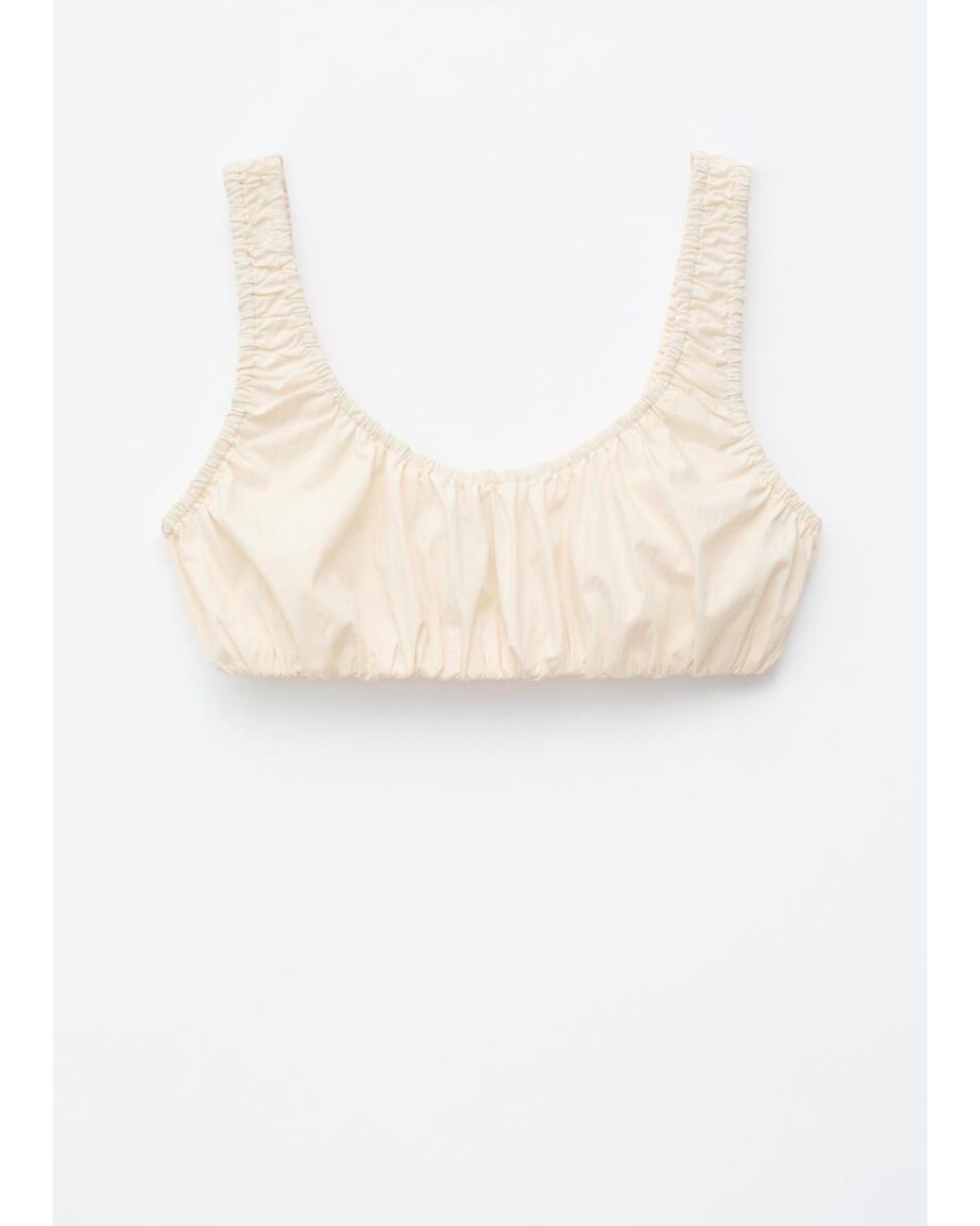 & Other Stories Natural Gathered Bralette