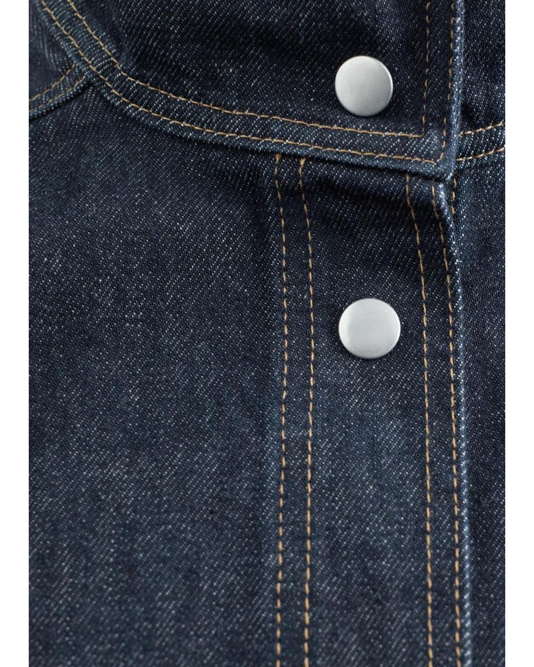 & Other Stories Blue Tie-Belt Denim Jacket