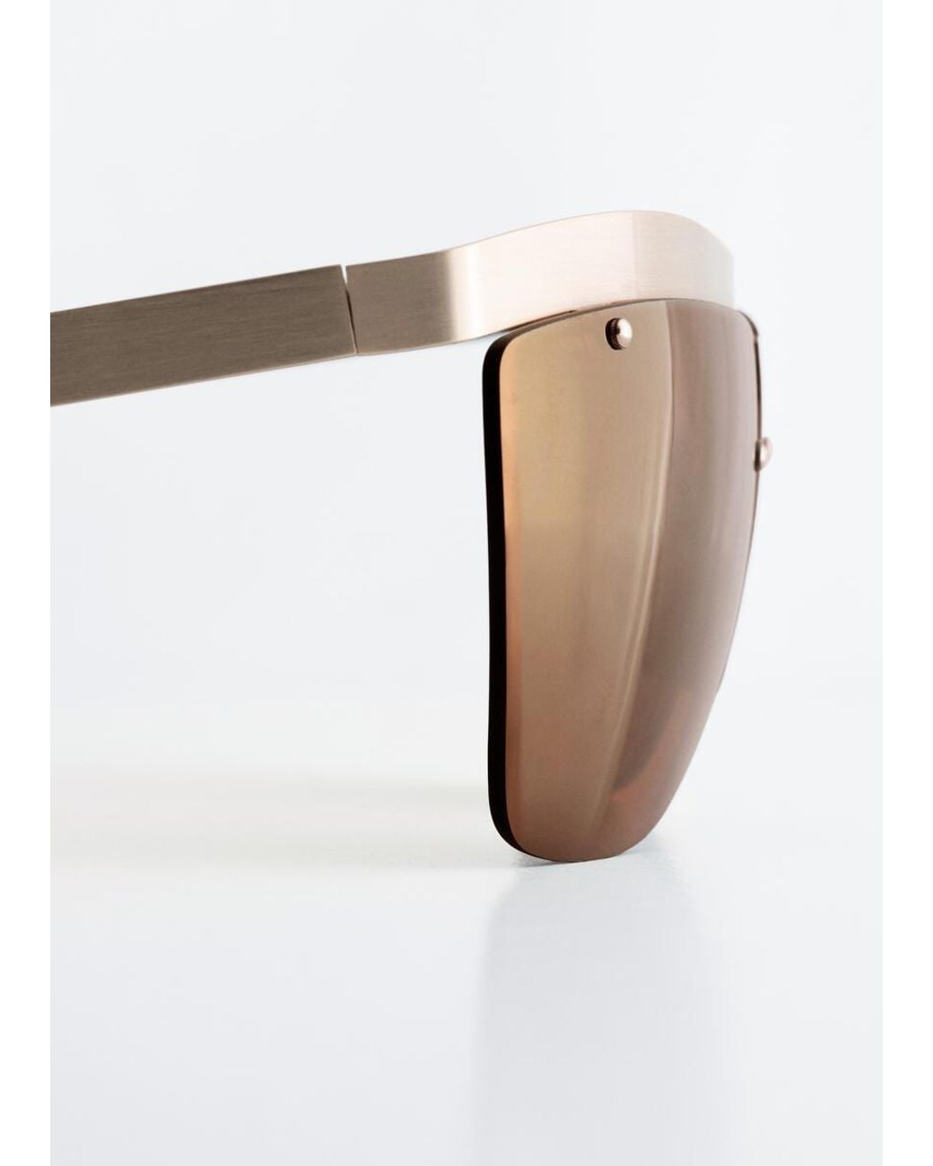 & Other Stories Brown Shield Sunglasses