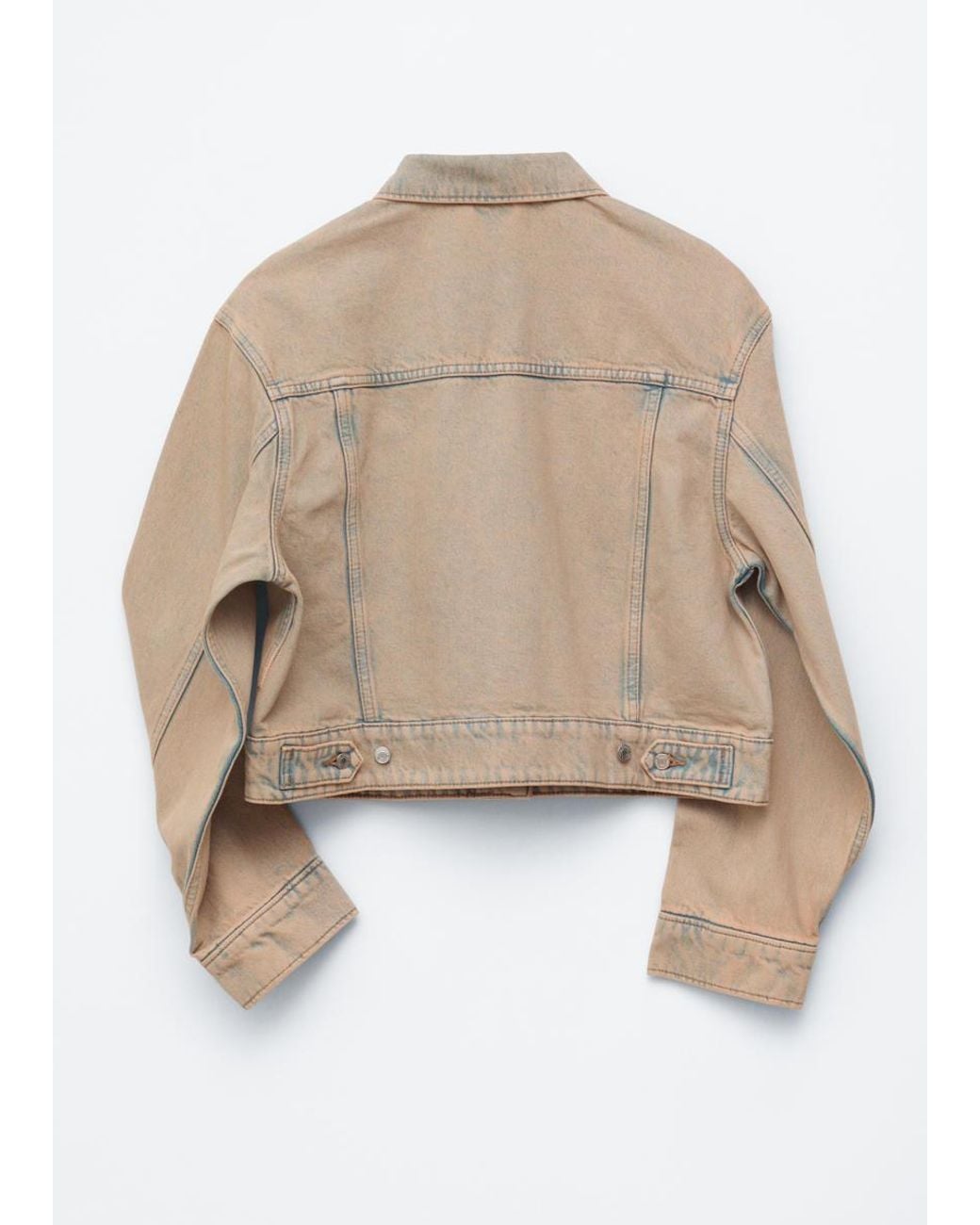 & Other Stories White Cropped Overdye Denim Jacket