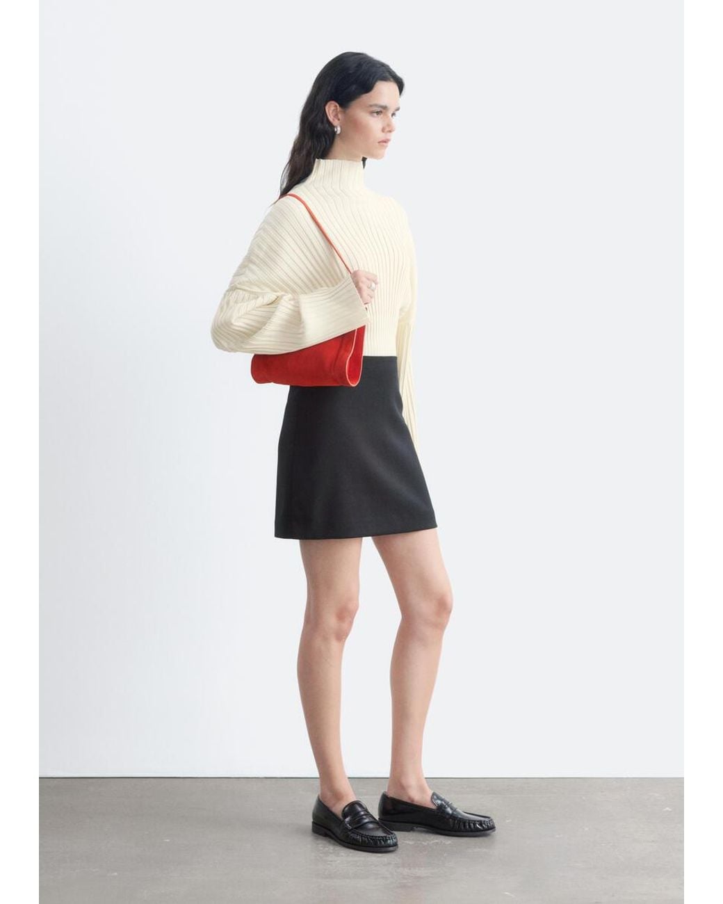 & Other Stories White Mini Skirt