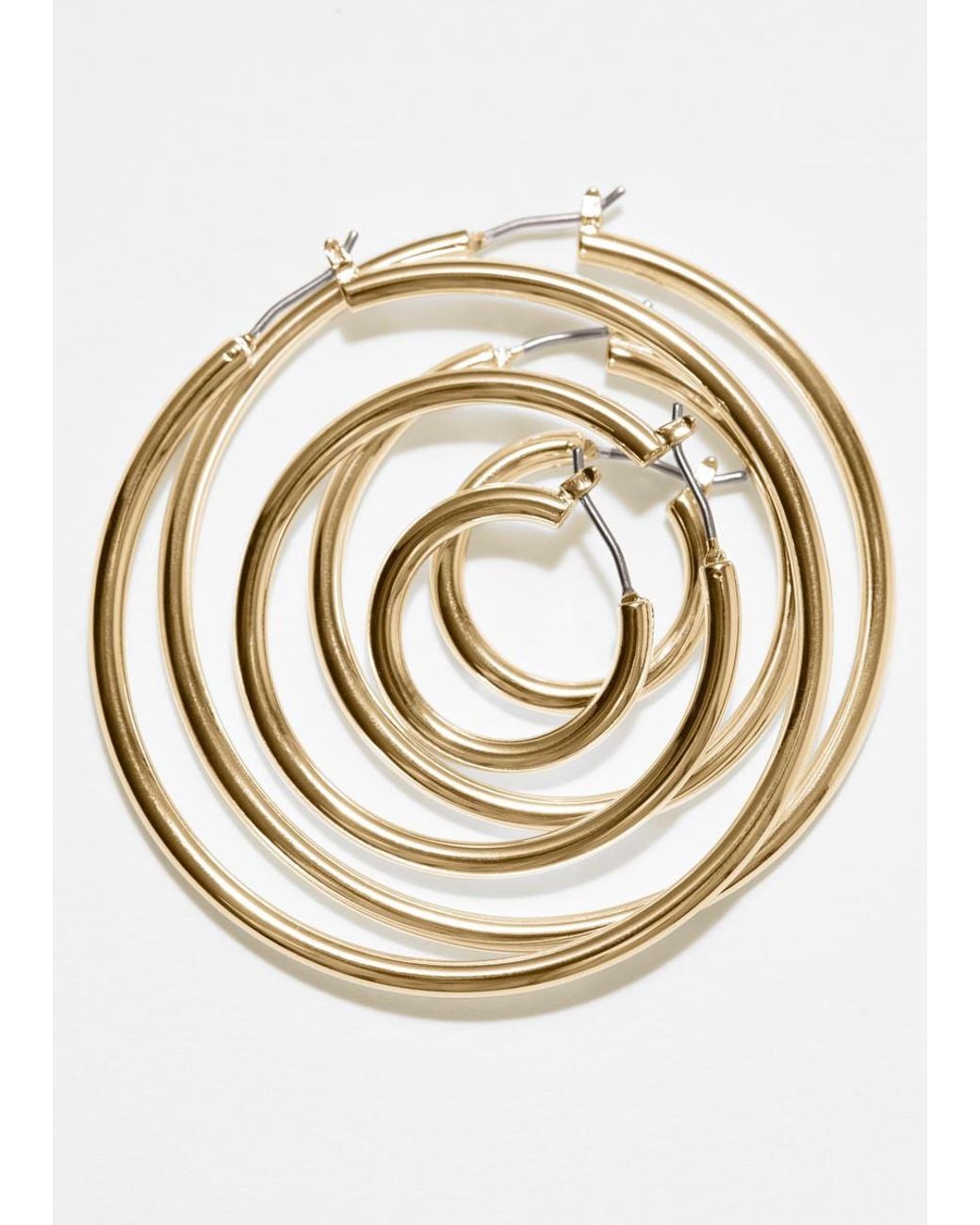 & Other Stories Metallic Hoop Earrings Set