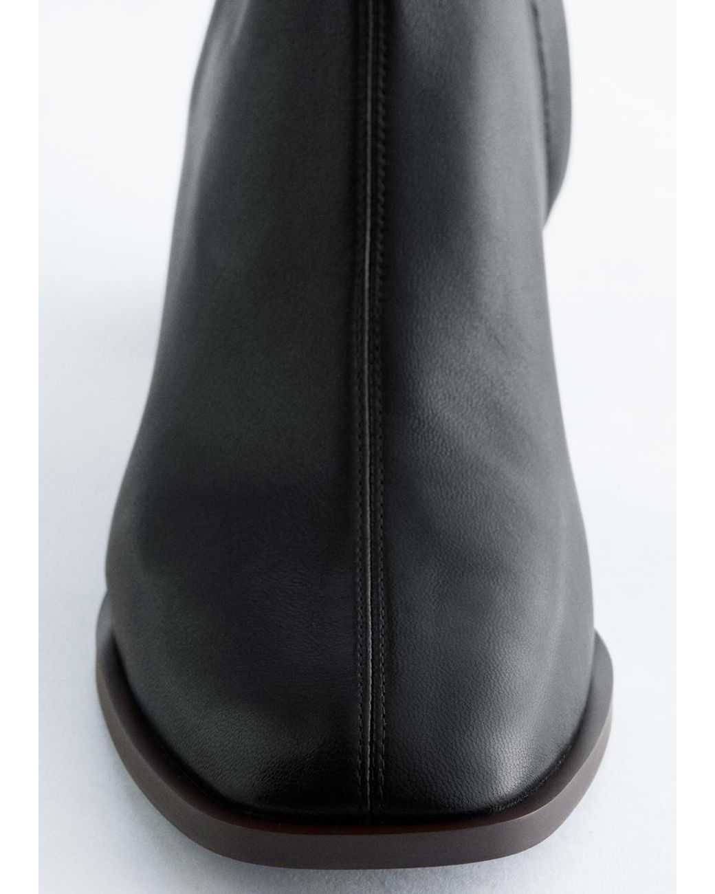 & Other Stories Black Nappa Sock Boots