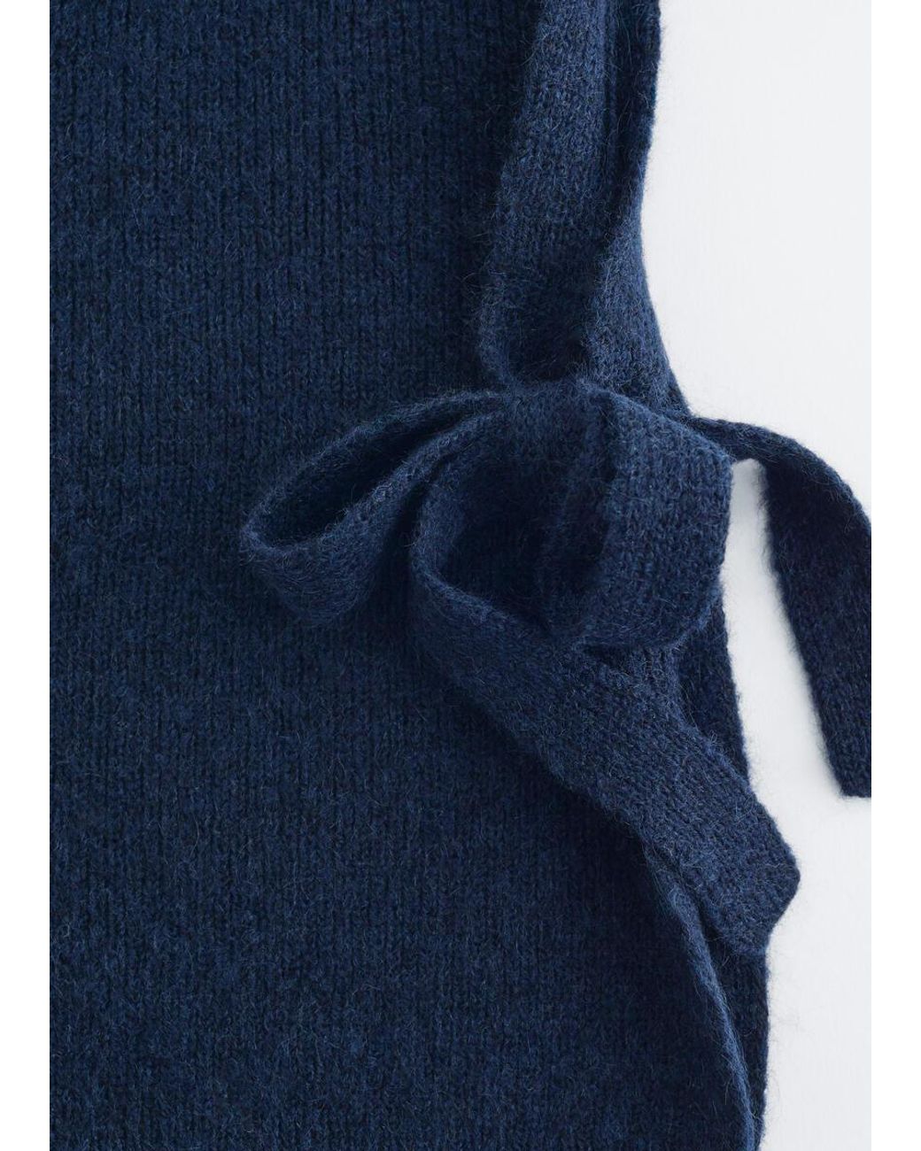 & Other Stories Blue Wool Bib Collar