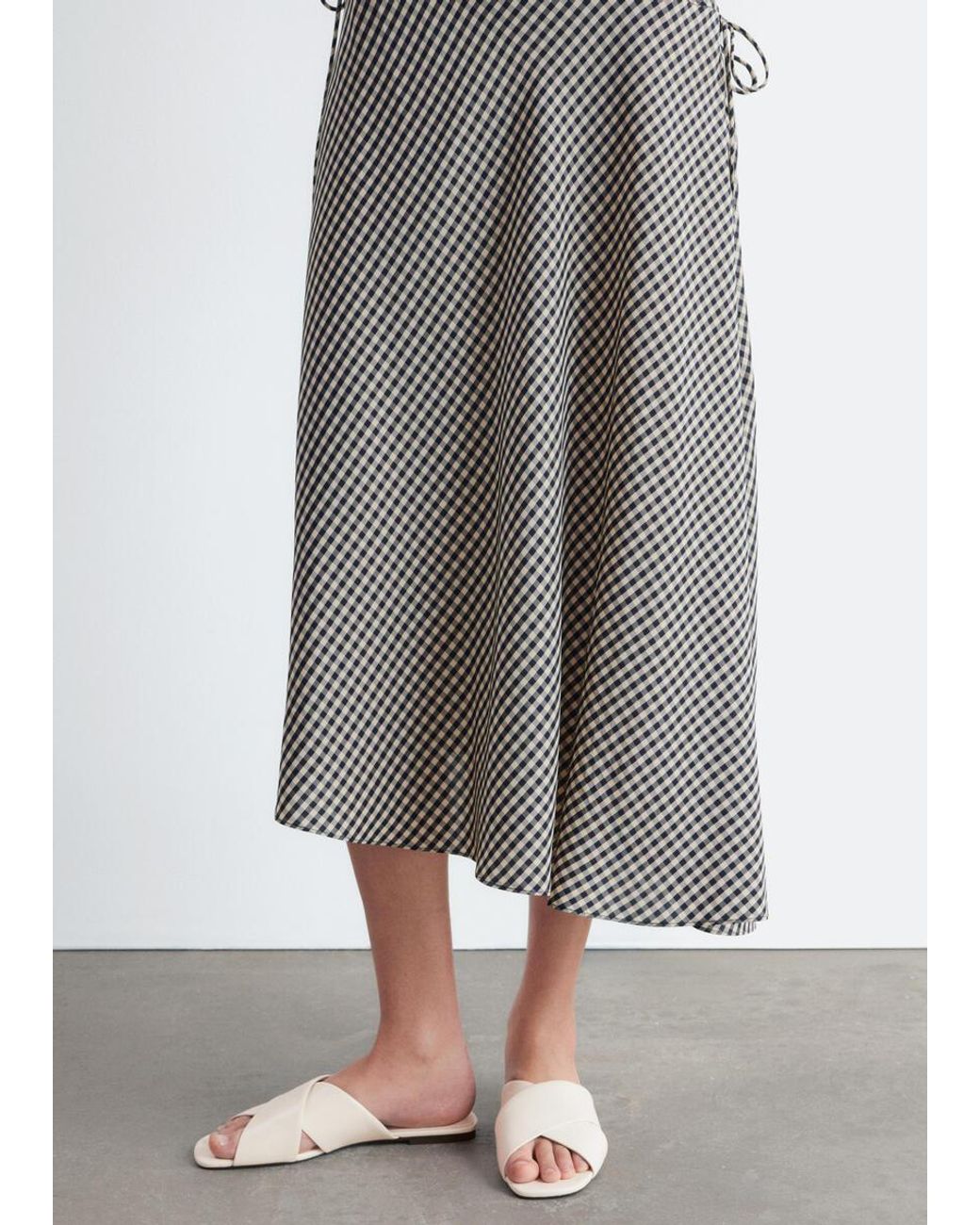 & Other Stories Gray Crossover Sandals