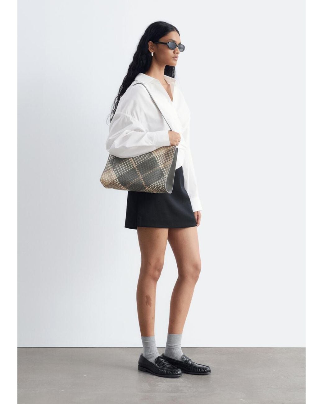 & Other Stories White Tie-Waist Cotton Shirt