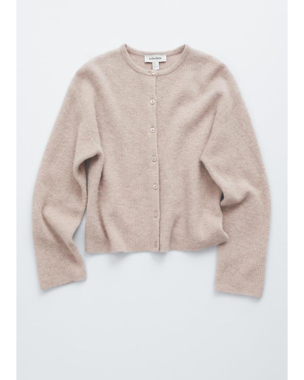 & Other Stories Natural Alpaca-Blend Knitted Cardigan