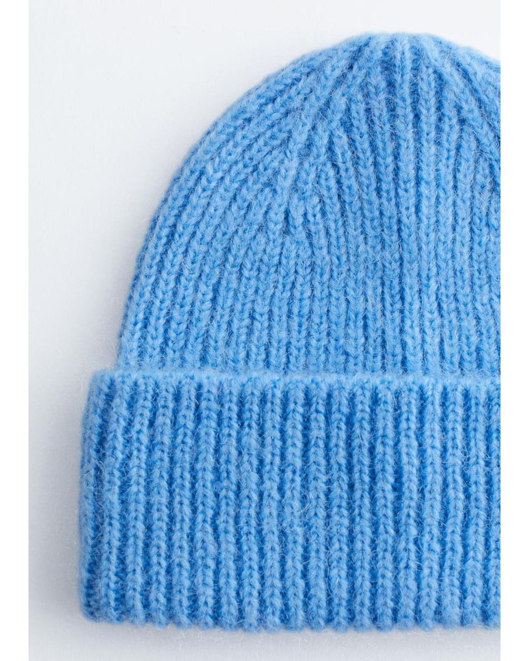 & Other Stories Blue Wool Blend Beanie