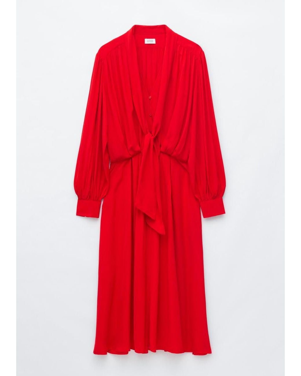 Robe Midi Avec Liens À L'Encolure & Other Stories en coloris Red