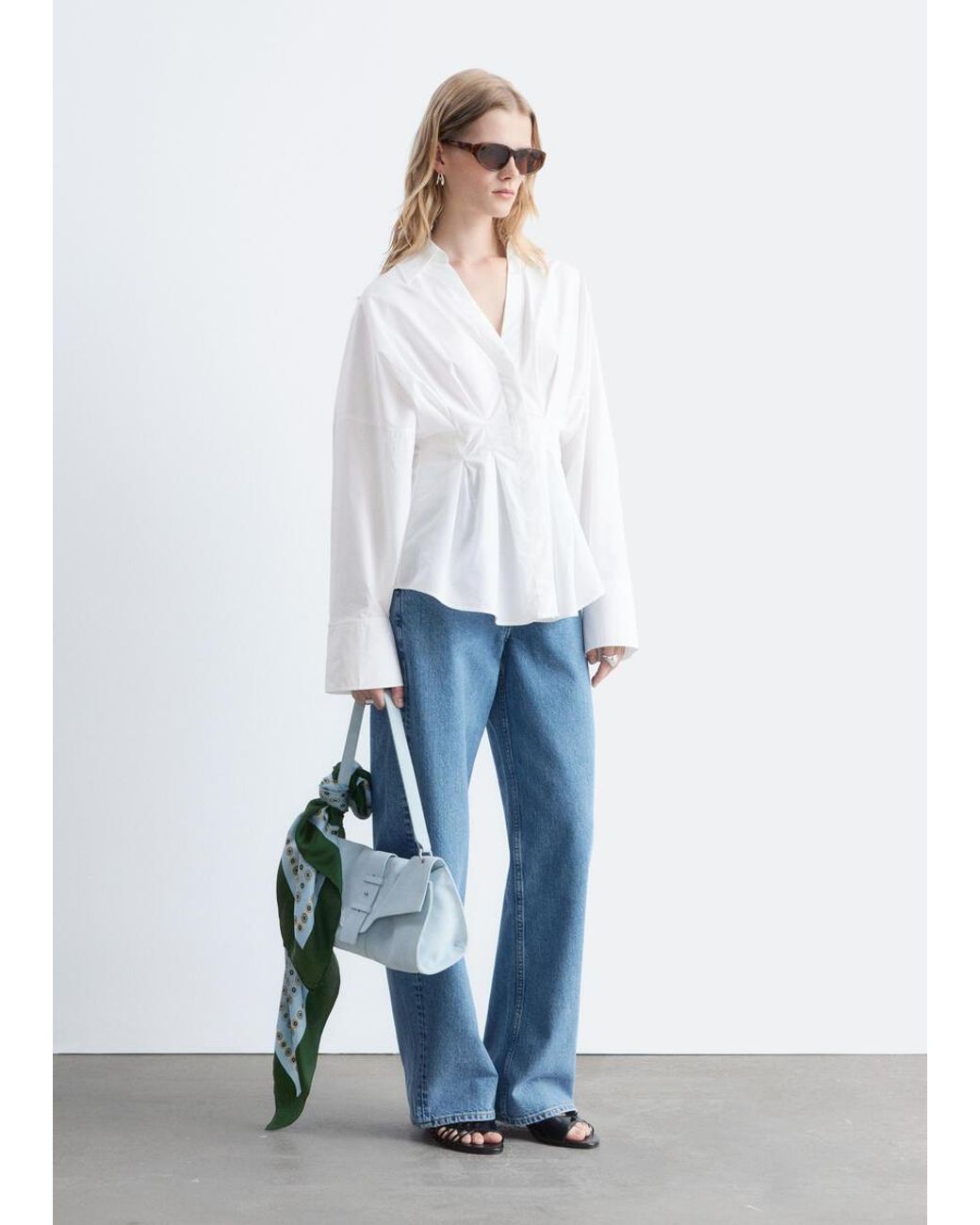 & Other Stories White Fitted-Waist Shirt