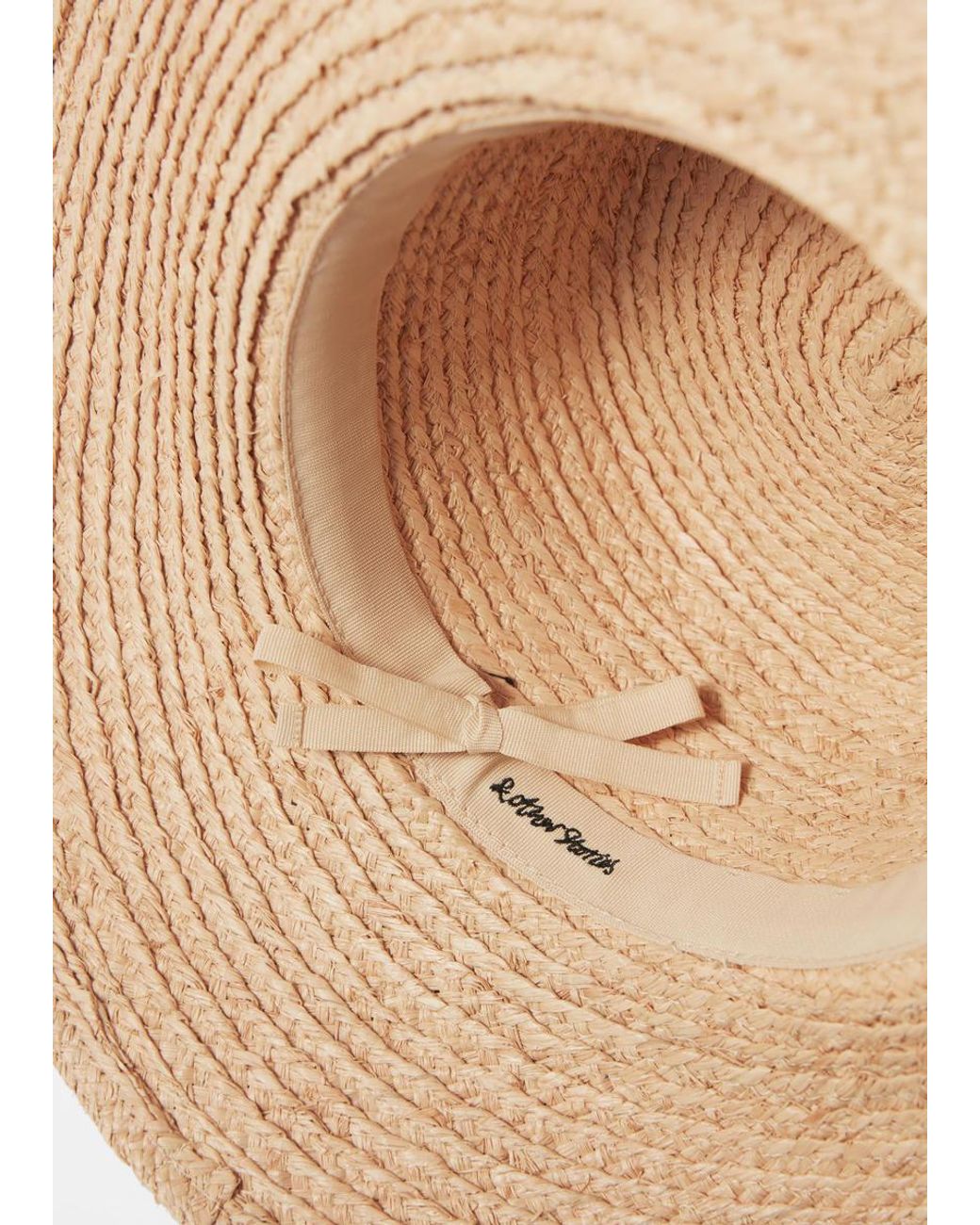 & Other Stories White Grosgrain-Trimmed Raffia Straw Hat