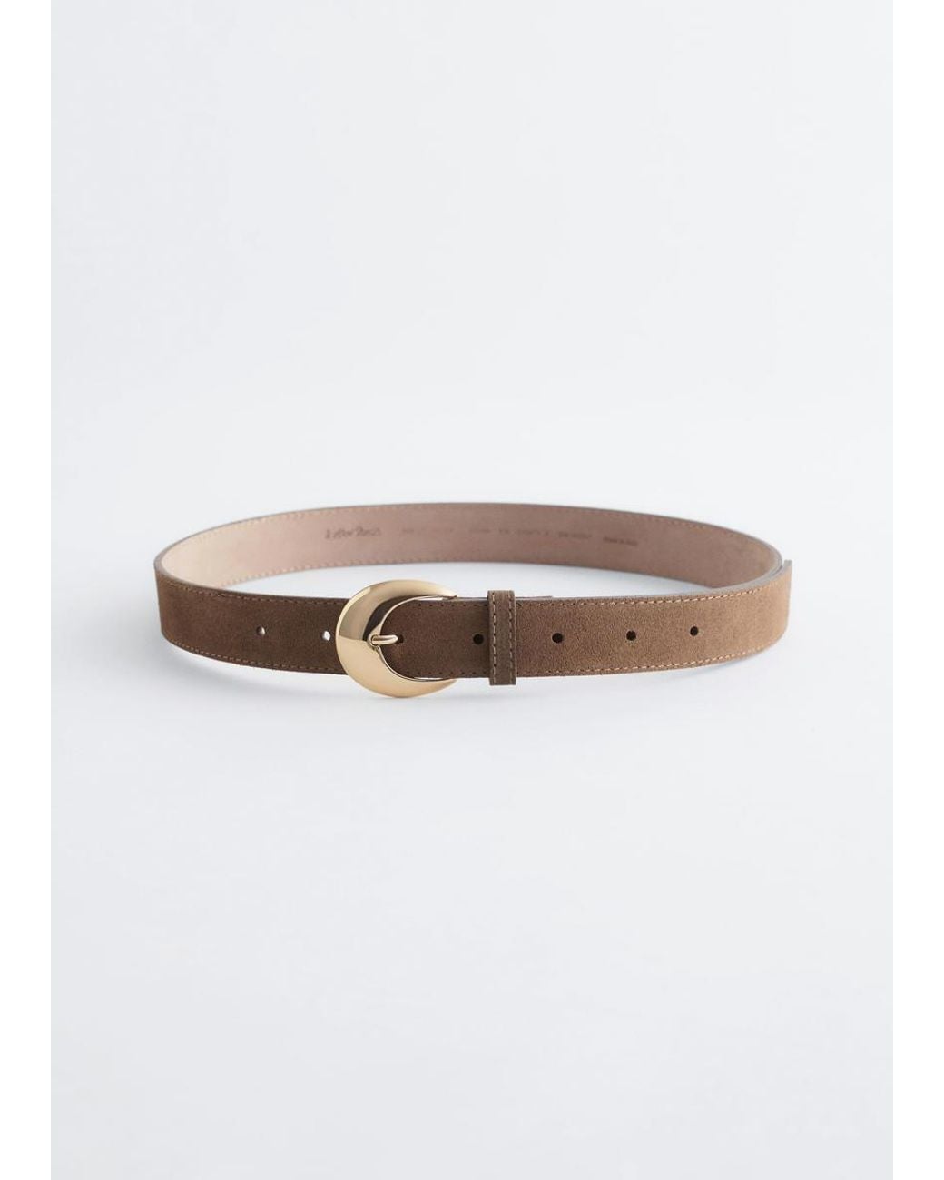 & Other Stories White Classic Croco-leather Belt