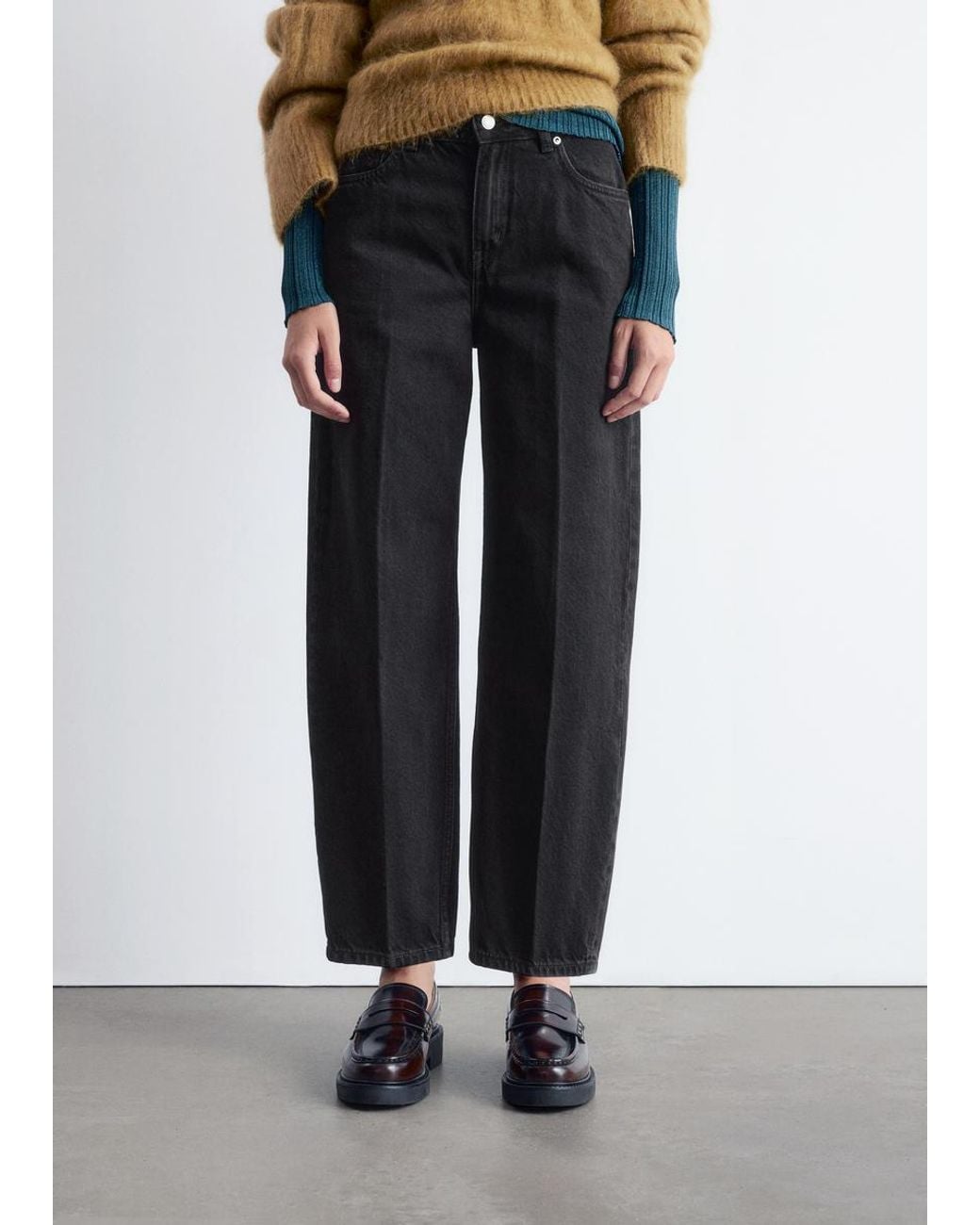 & Other Stories White Tapered Jeans