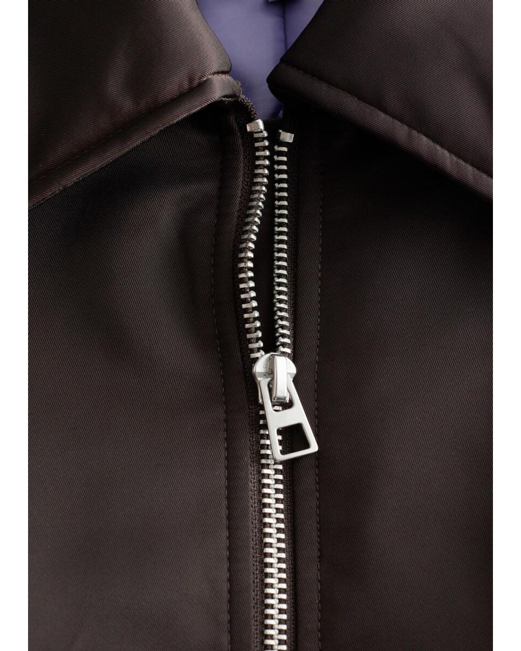 & Other Stories White Collared Bomber Jacket