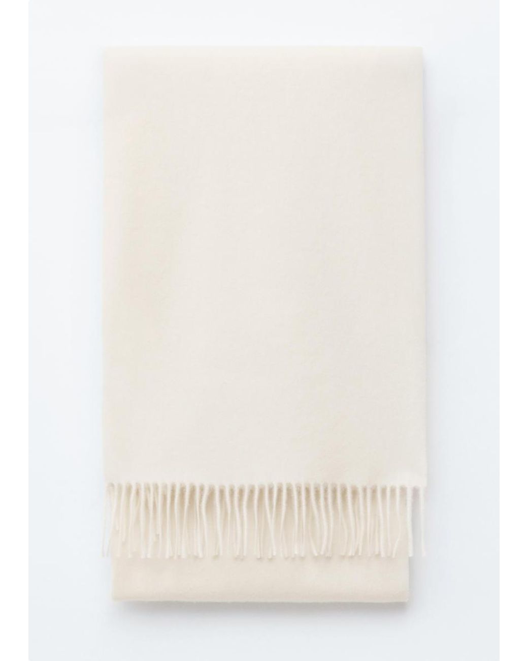 & Other Stories Natural Fringed Wool Blanket Scarf
