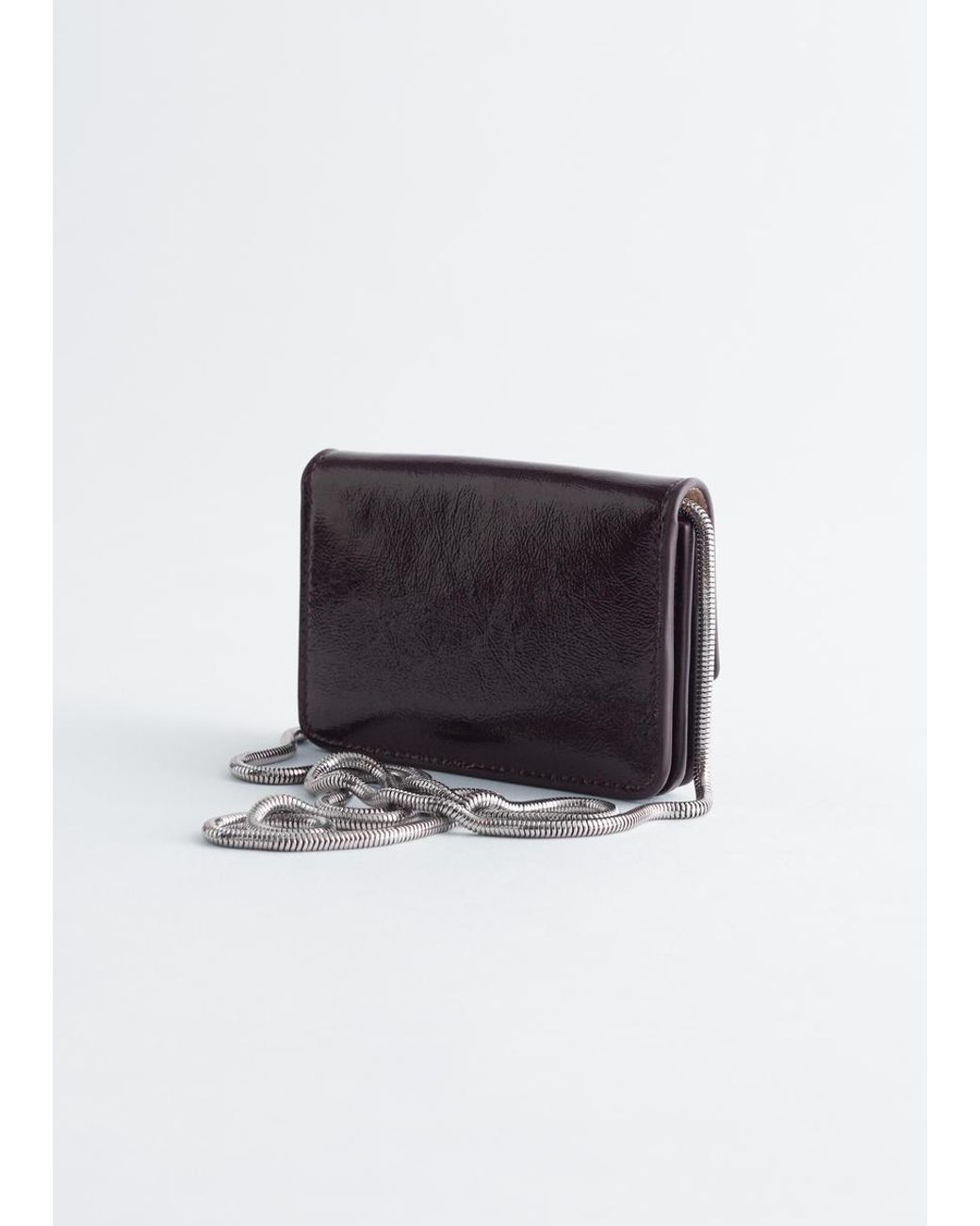 & Other Stories White Crossbody Leather Cardholder