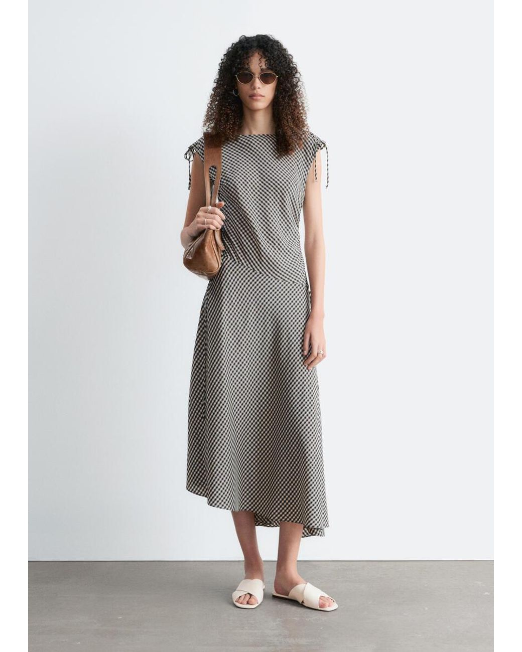 & Other Stories Gray Crossover Sandals