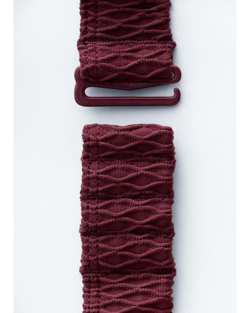 & Other Stories Purple Textured Triangle Bikini Top