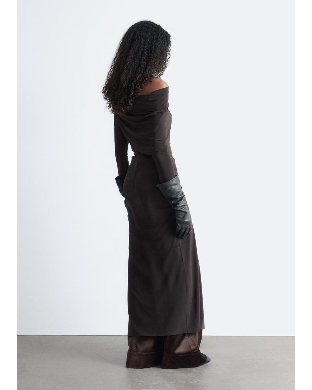other stories draped midi dress Draped Satin Midi Dress by & Other Stories Online | THE ICONIC