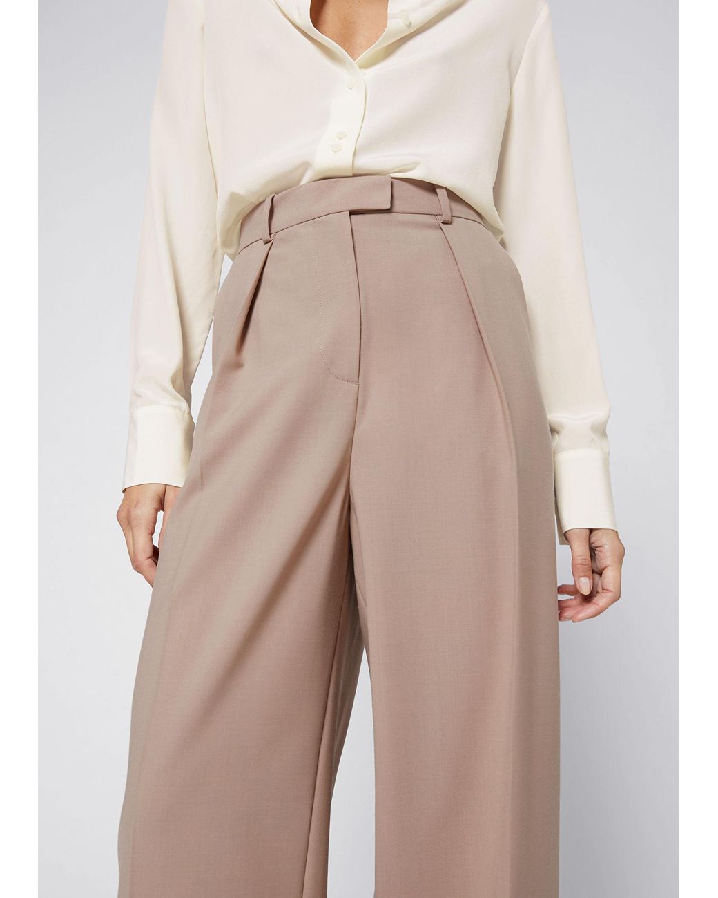 and other stories relaxed high waisted cotton trousers
