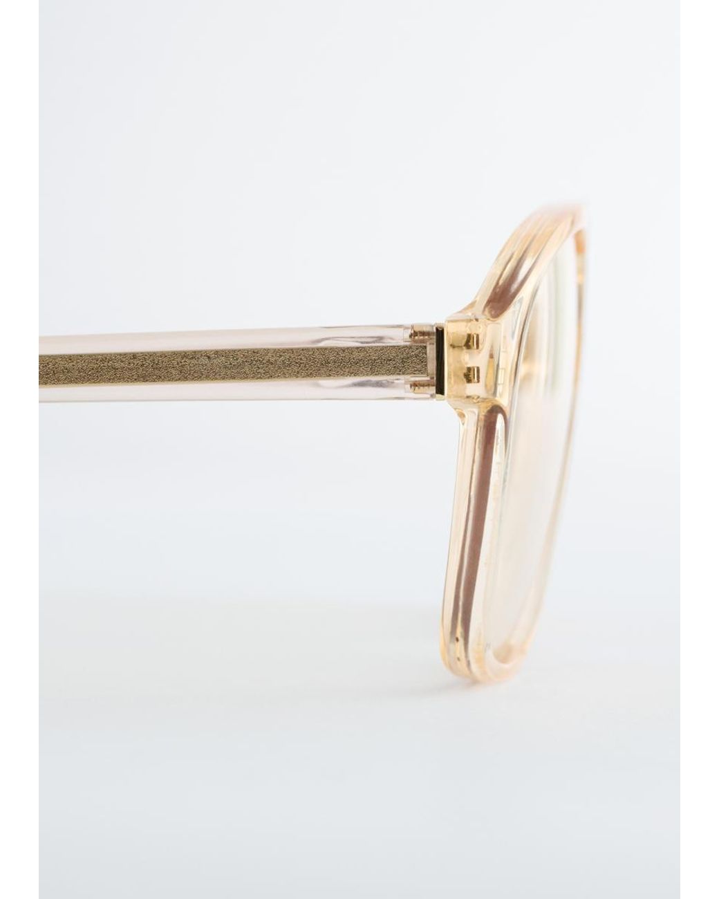 & Other Stories Brown Oversized Aviator Sunglasses