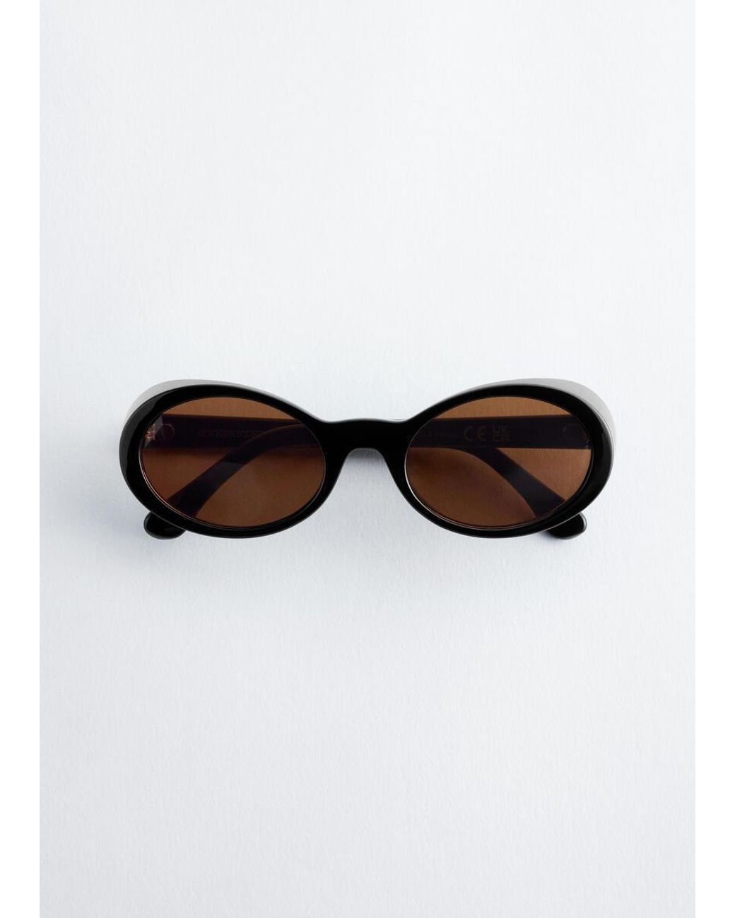 & Other Stories Brown Oval Sunglasses
