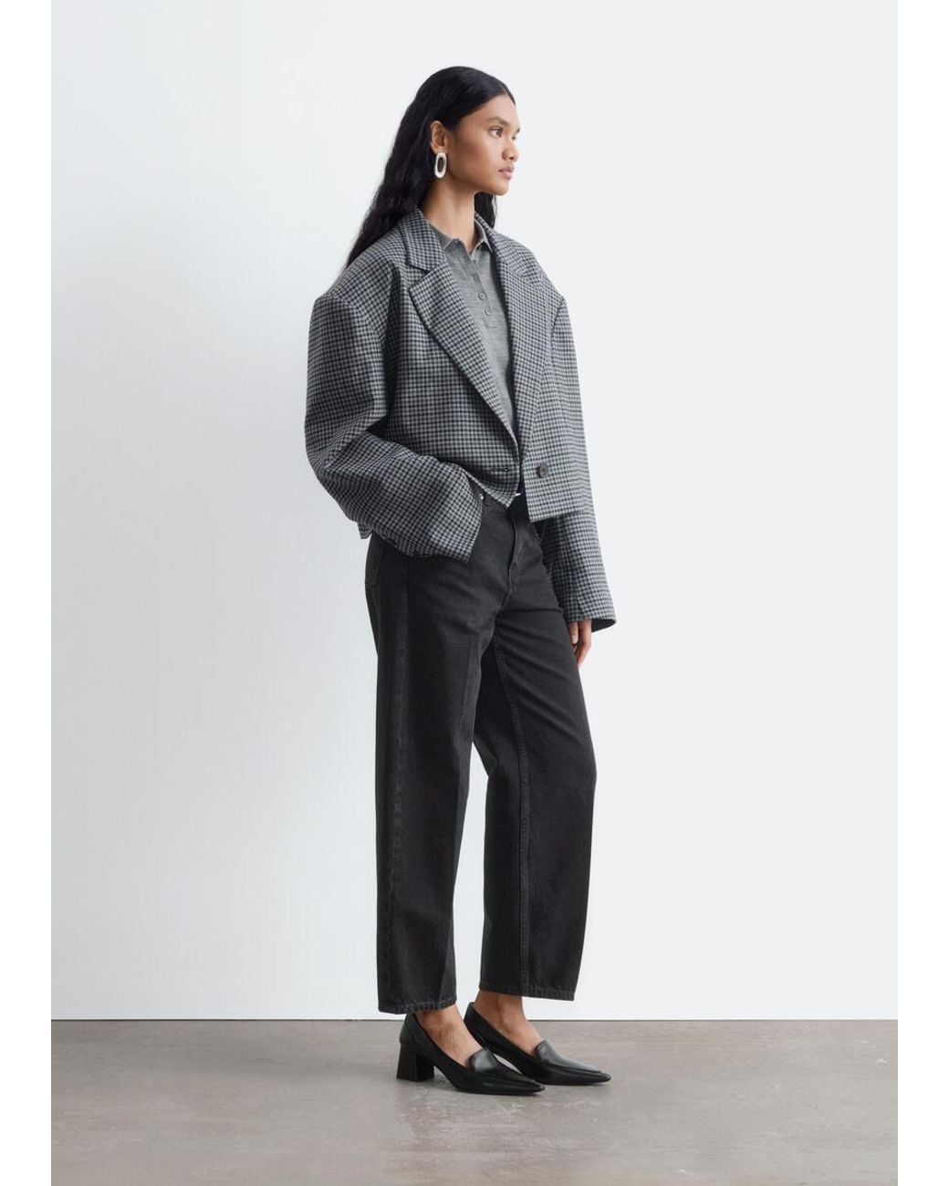 & Other Stories Blue Tapered Jeans