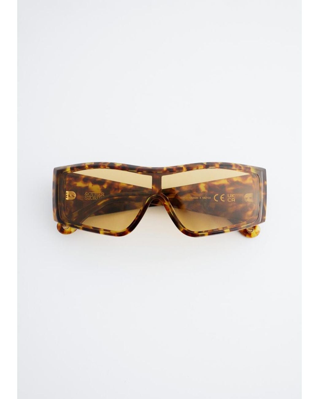 & Other Stories White Shield Sunglasses