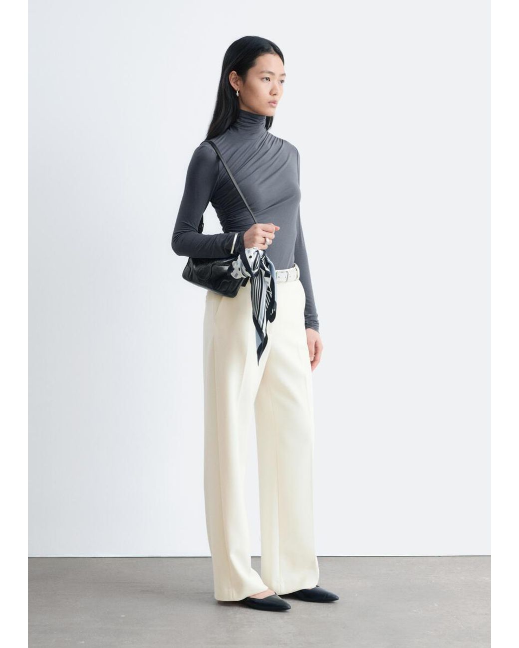 & Other Stories White Straight Press-Crease Trousers