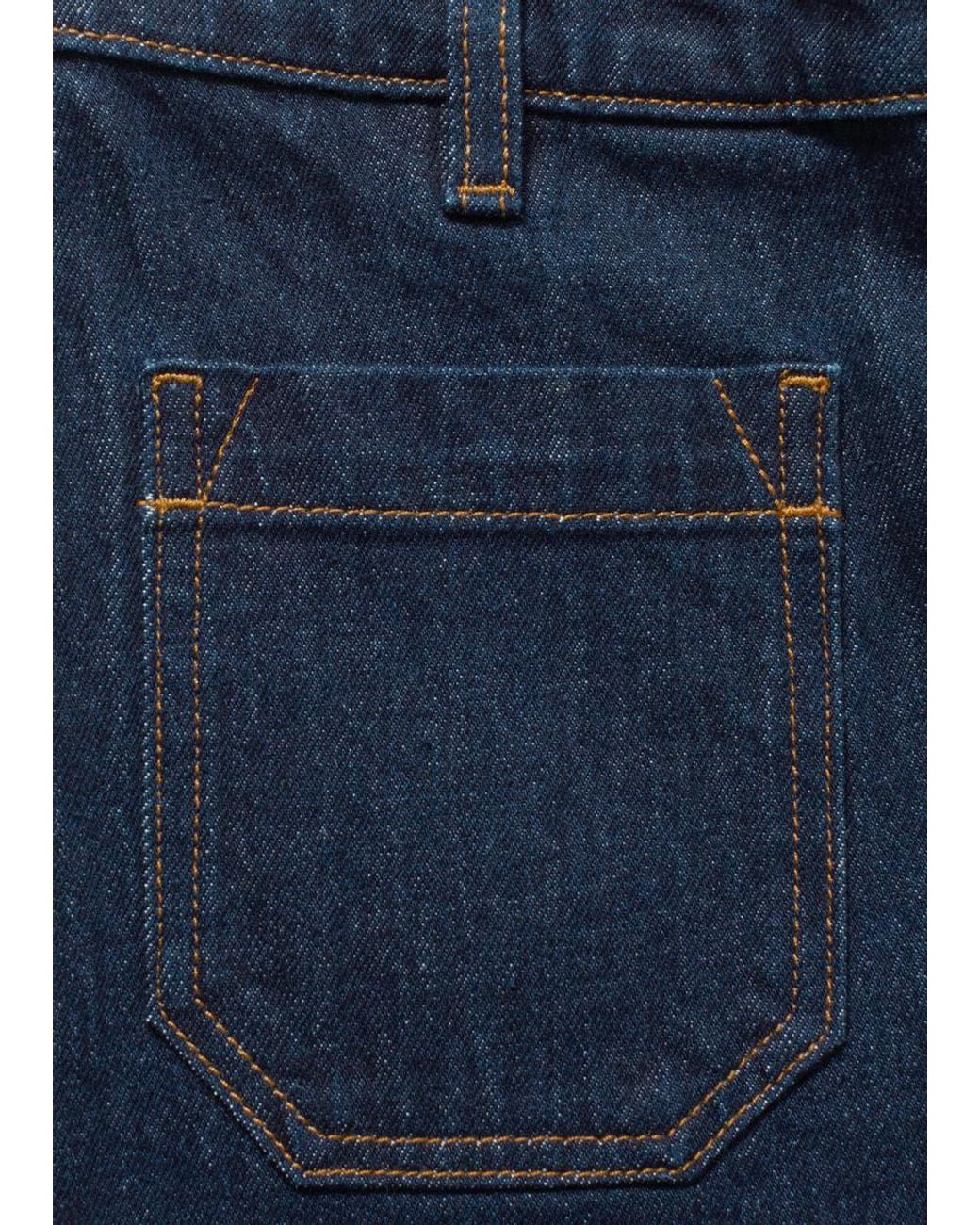 & Other Stories Blue High-Waist Denim Shorts