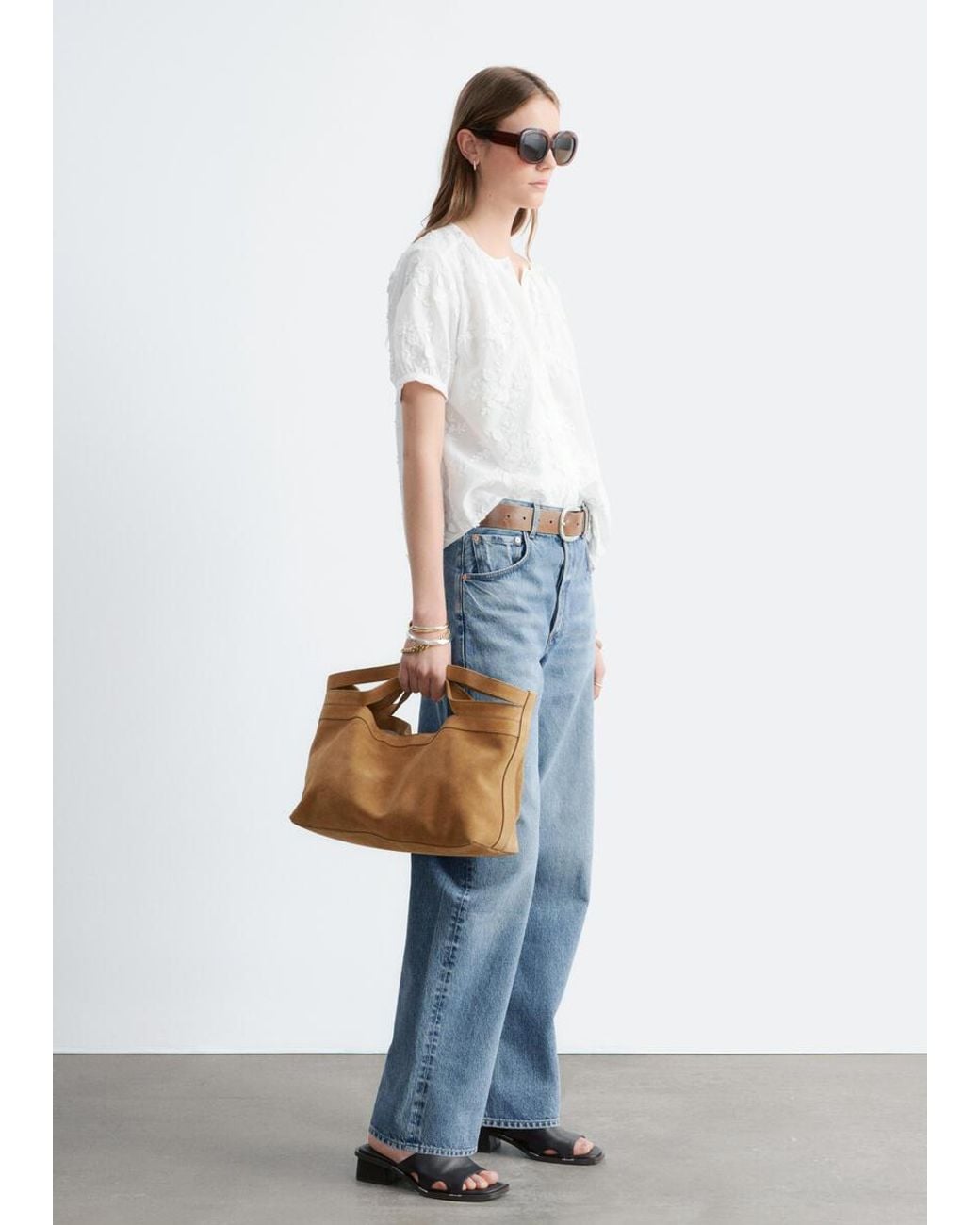 & Other Stories Brown Tote Bag