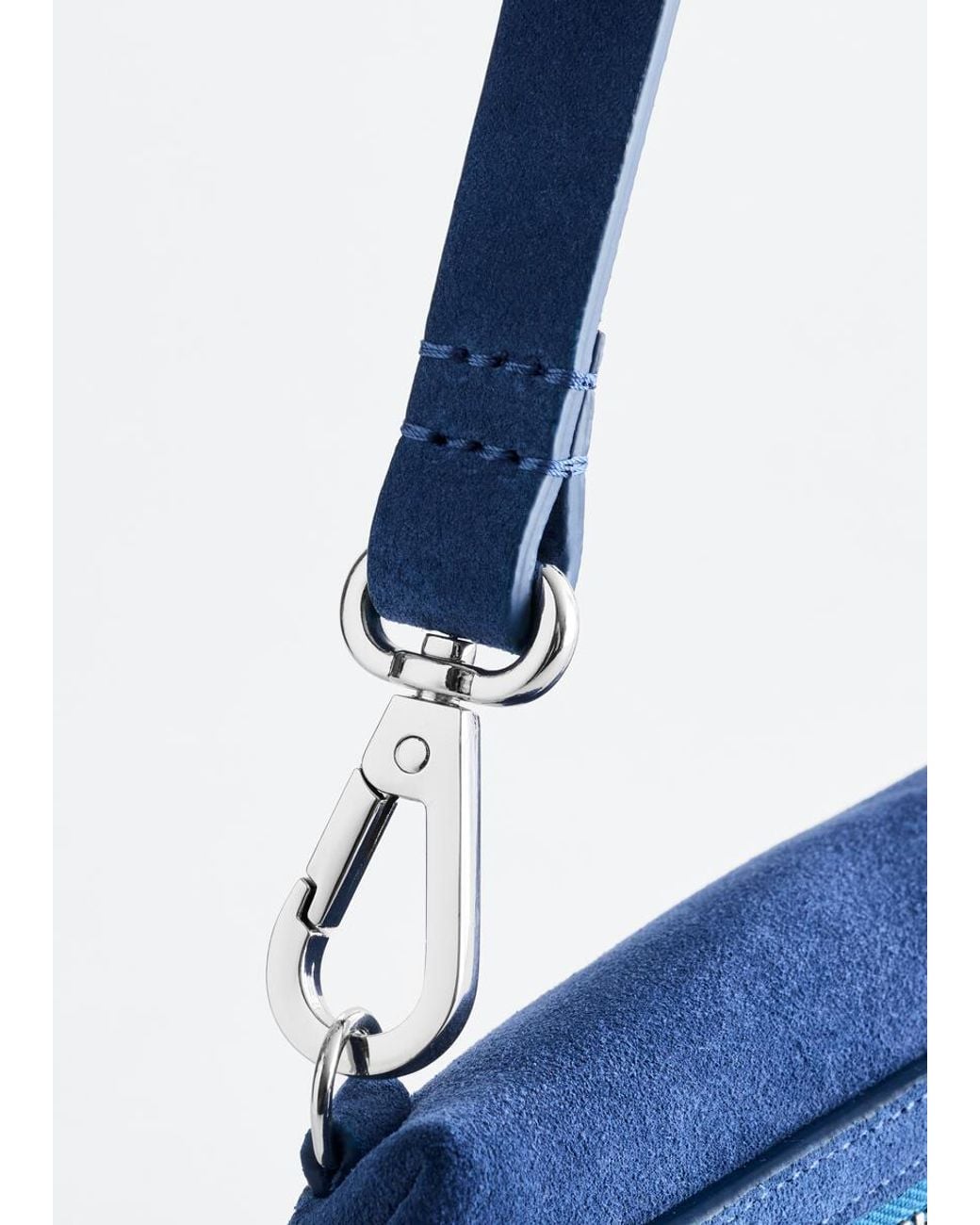 & Other Stories Blue Split Suede Shoulder Bag