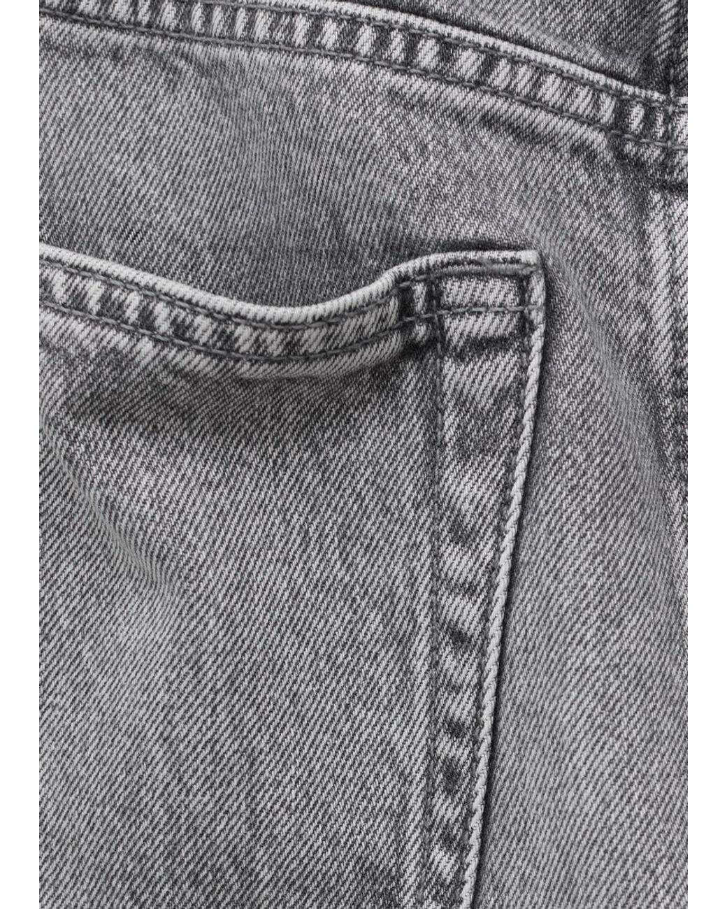 & Other Stories White Denim Mini Skirt