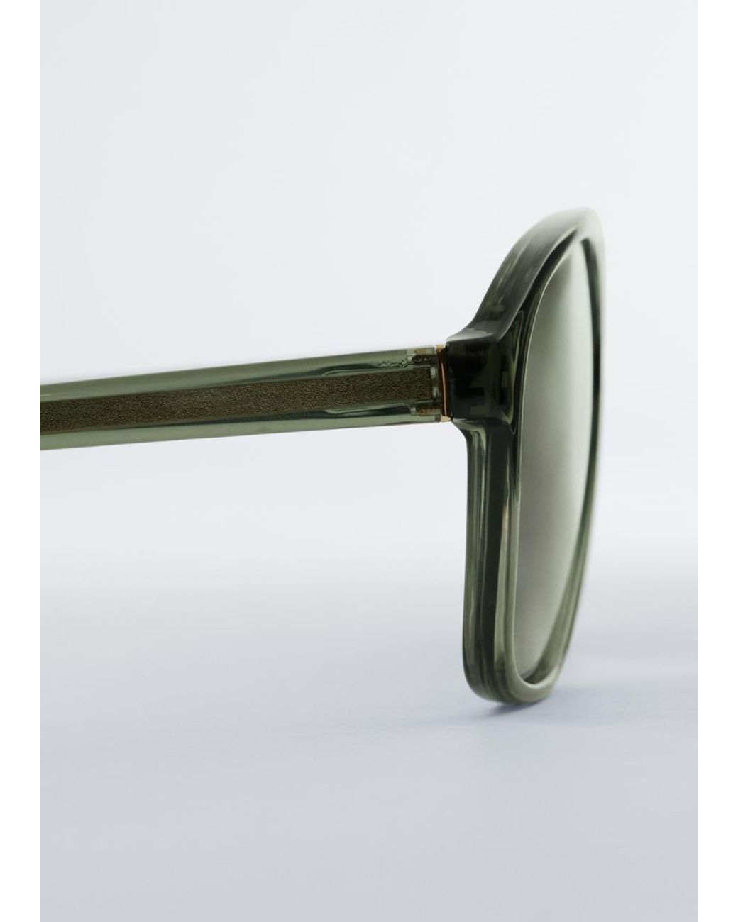 & Other Stories Black Oversized Aviator Sunglasses