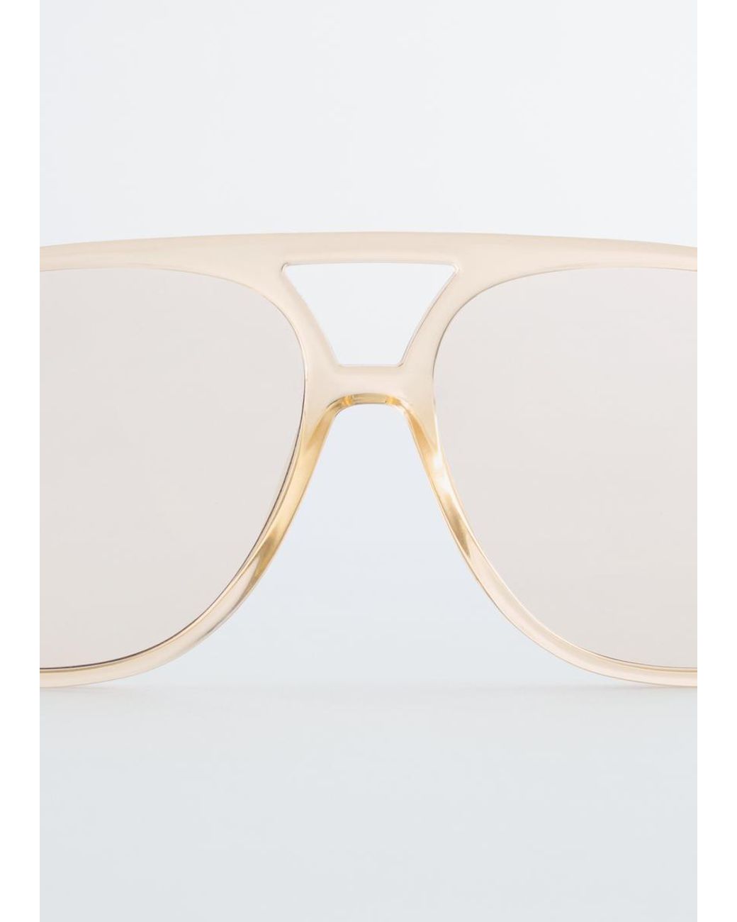 & Other Stories Brown Oversized Aviator Sunglasses