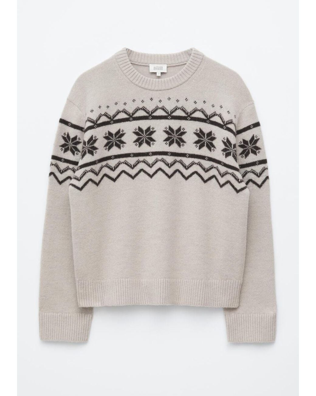 & Other Stories Gray Wool-Cotton Jumper