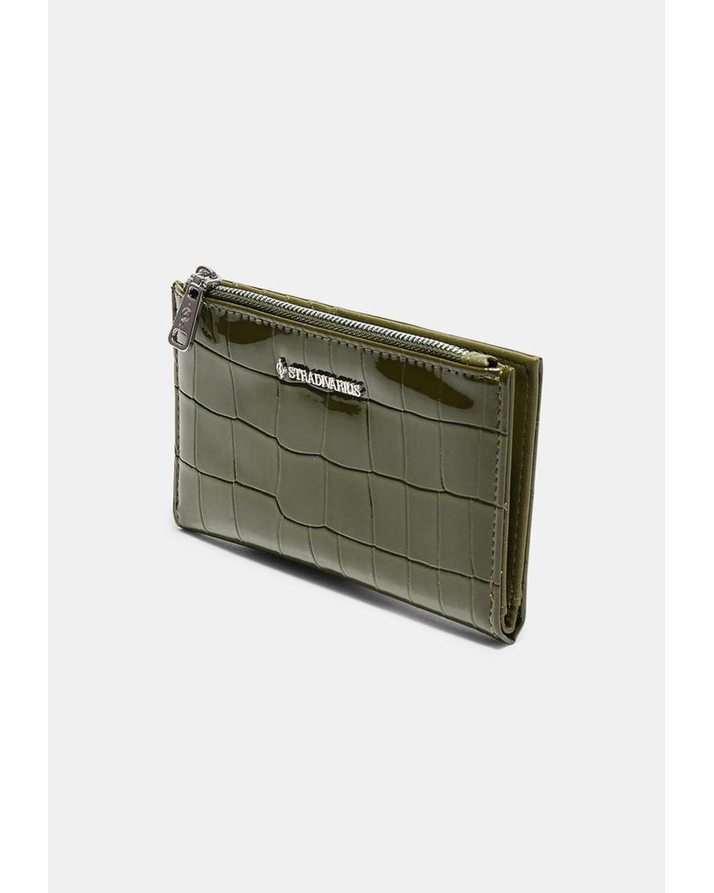 Portamonete Basic Con Cerniera di Stradivarius in Green