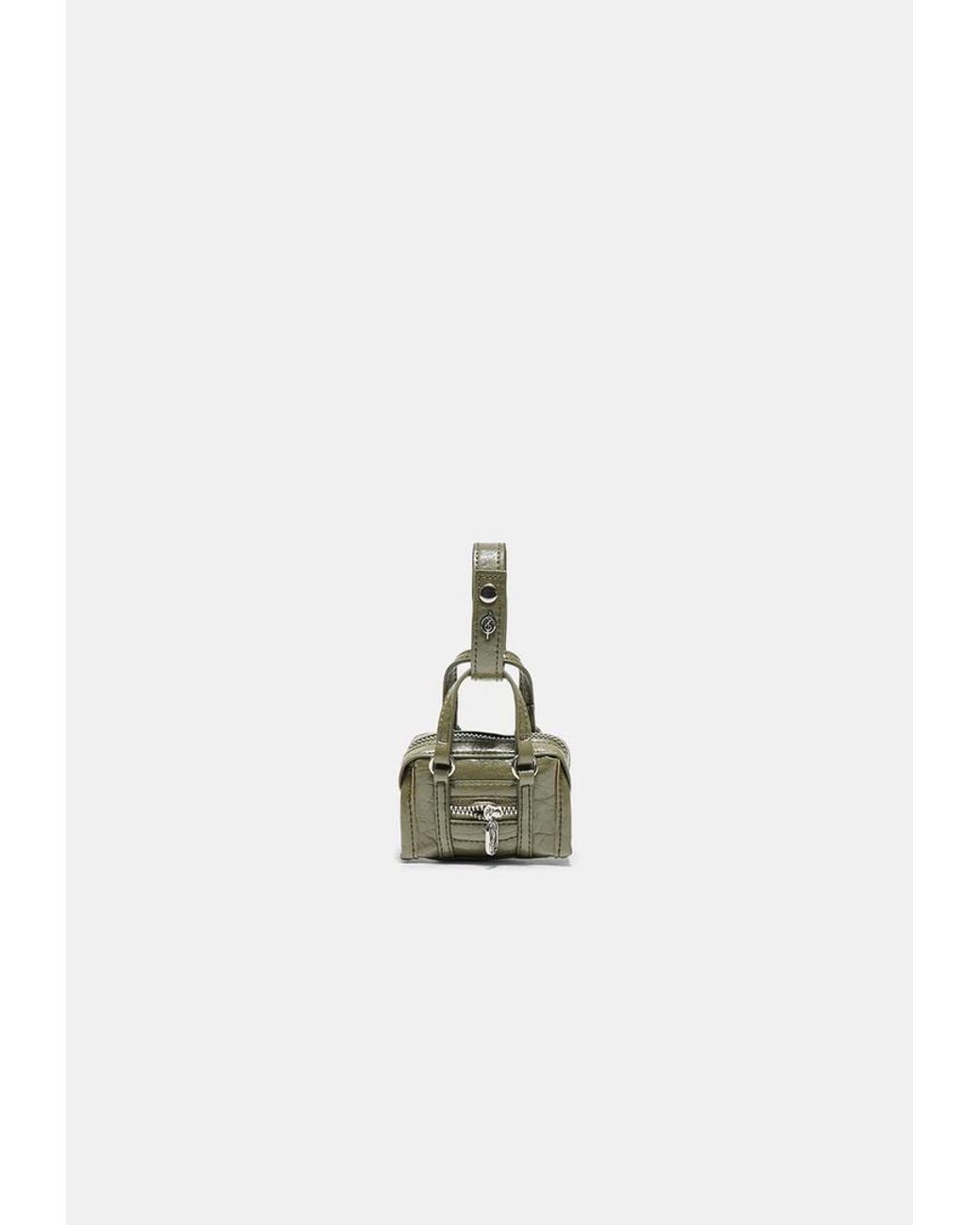 Charm Borsa Mini di Stradivarius in White