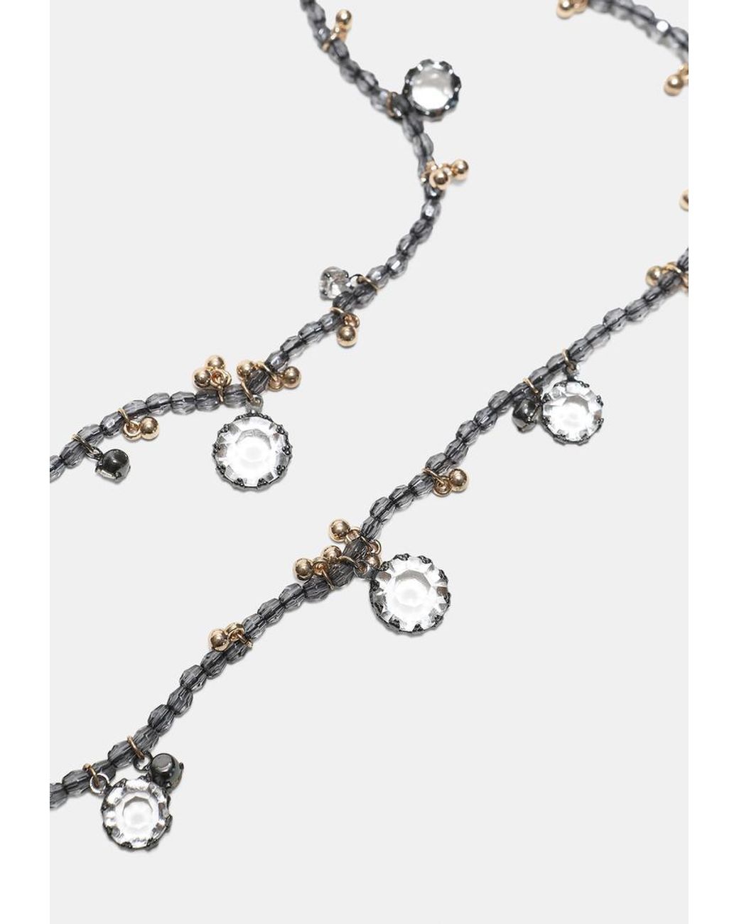 Collana Con Perline di Stradivarius in White