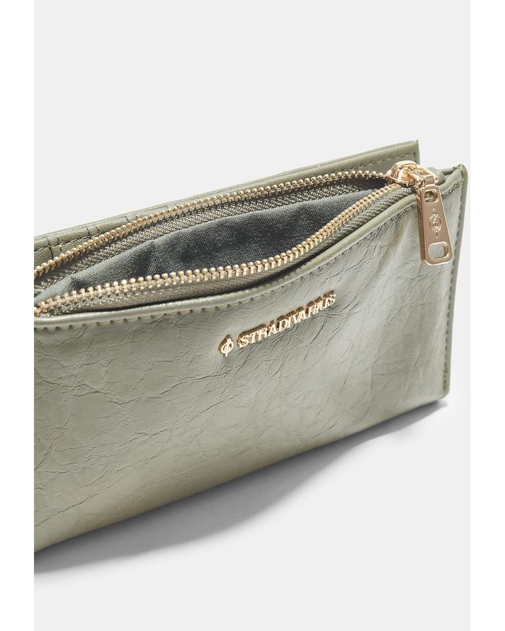 Portamonete Basico Con Cerniera di Stradivarius in Green