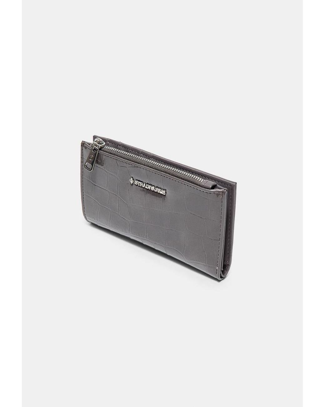 Portamonete Basic Effetto Cocco di Stradivarius in White