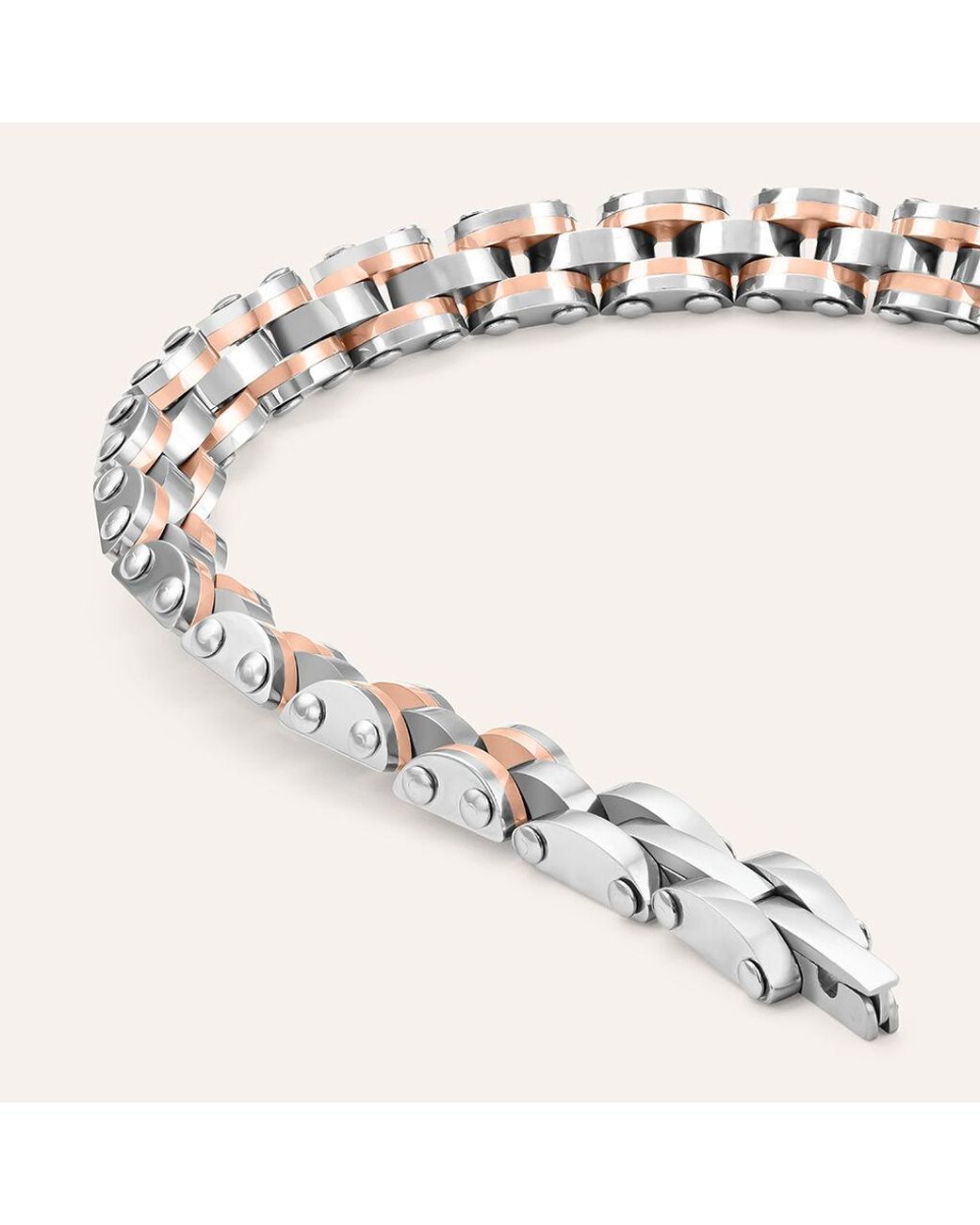 Bracciale Catena Man Code Acciaio Bicolore di Stroili in Metallic da Uomo